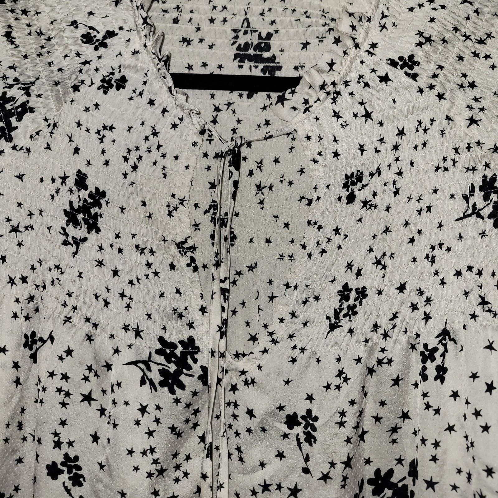 Zara Zara Star Floral Print Tie Front Blouse Size Medium Size M / US 6-8 / IT 42-44 - 12 Thumbnail