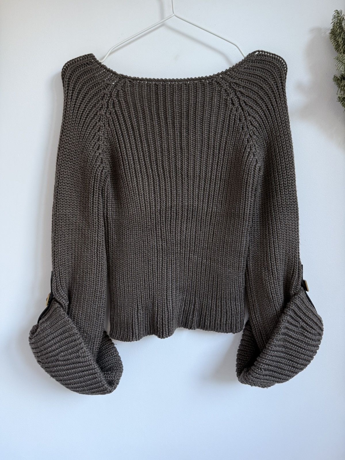 Gucci × Tom Ford × Vintage Gucci Tom Ford Era F/W 2003 Chunky Cropped Knit Straps Size XS / US 0-2 / IT 36-38 - 5 Thumbnail