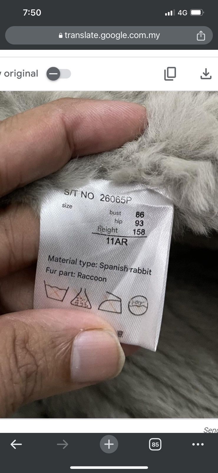 Other Luxury RABBIT LEATHER JACKET x RACCOON FUR Size S / US 4 / IT 40 - 7 Thumbnail