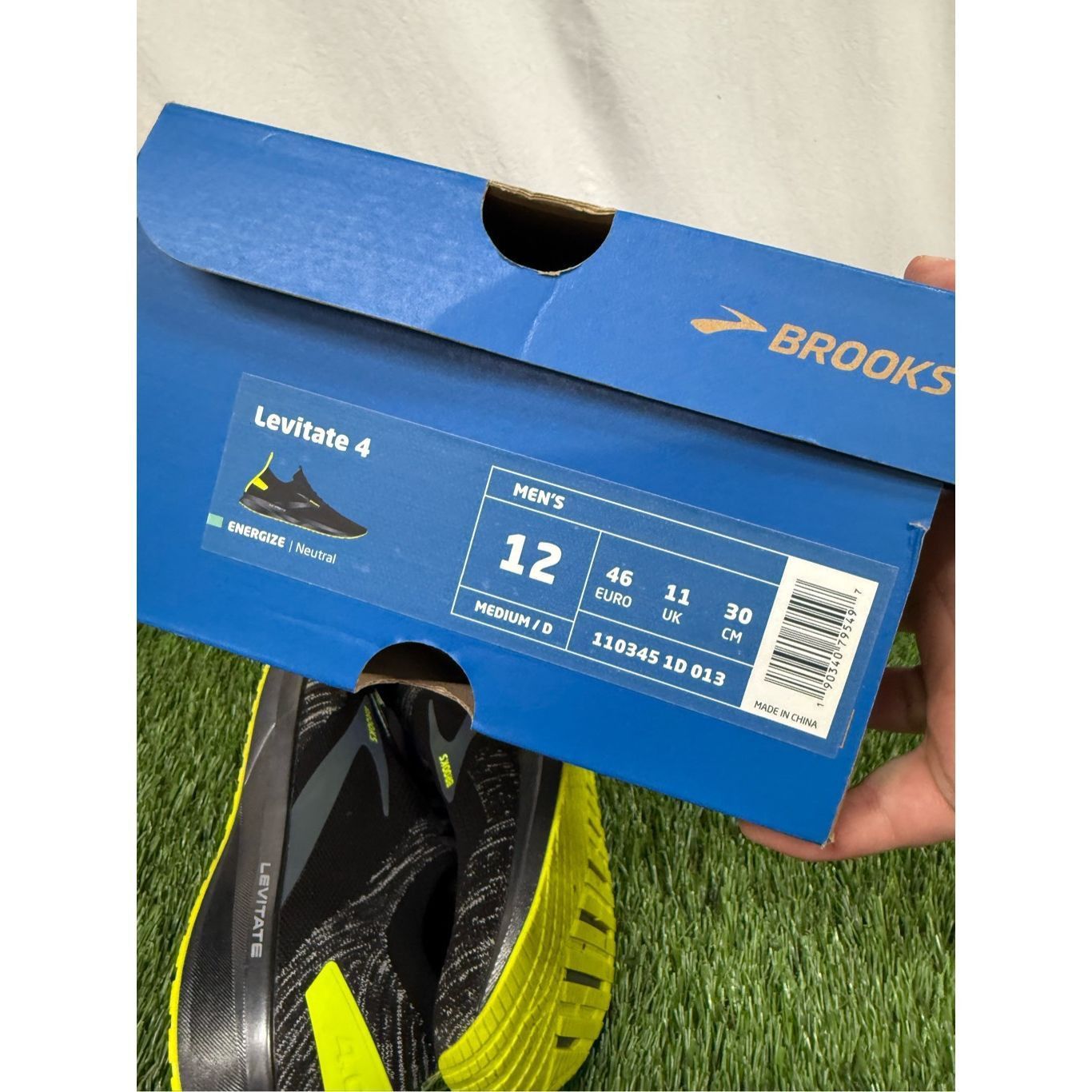 Brooks Size 12 Medium D Brooks Mens Levitate 4 Running Shoe Black~N Size US 12 / EU 45 - 9 Thumbnail