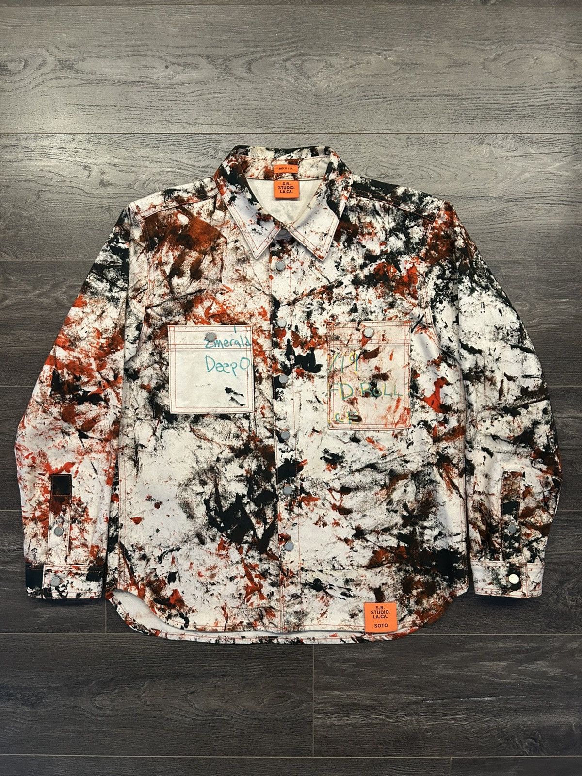 Sterling Ruby Sterling Ruby Paint Splatter Soto Shirt Size US M / EU 48-50 / 2 - 1 Thumbnail