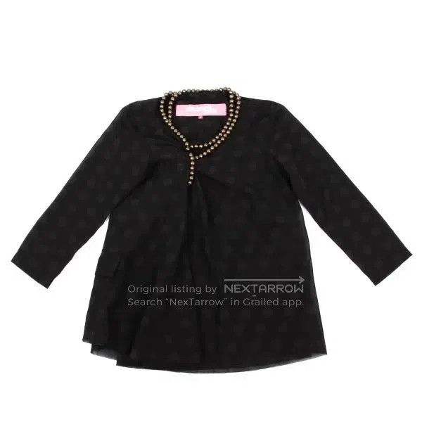 Junya Watanabe Junya Watanabe Black vintage beaded knit top Size S / US 4 / IT 40 - 2 Thumbnail