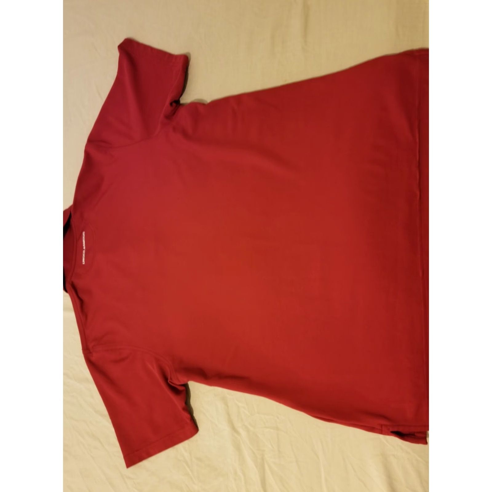 Under Armour Under Armour Polo Shirt L Mens Burgundy Red Golf Athletic Shirt Size US L / EU 52-54 / 3 - 5 Thumbnail