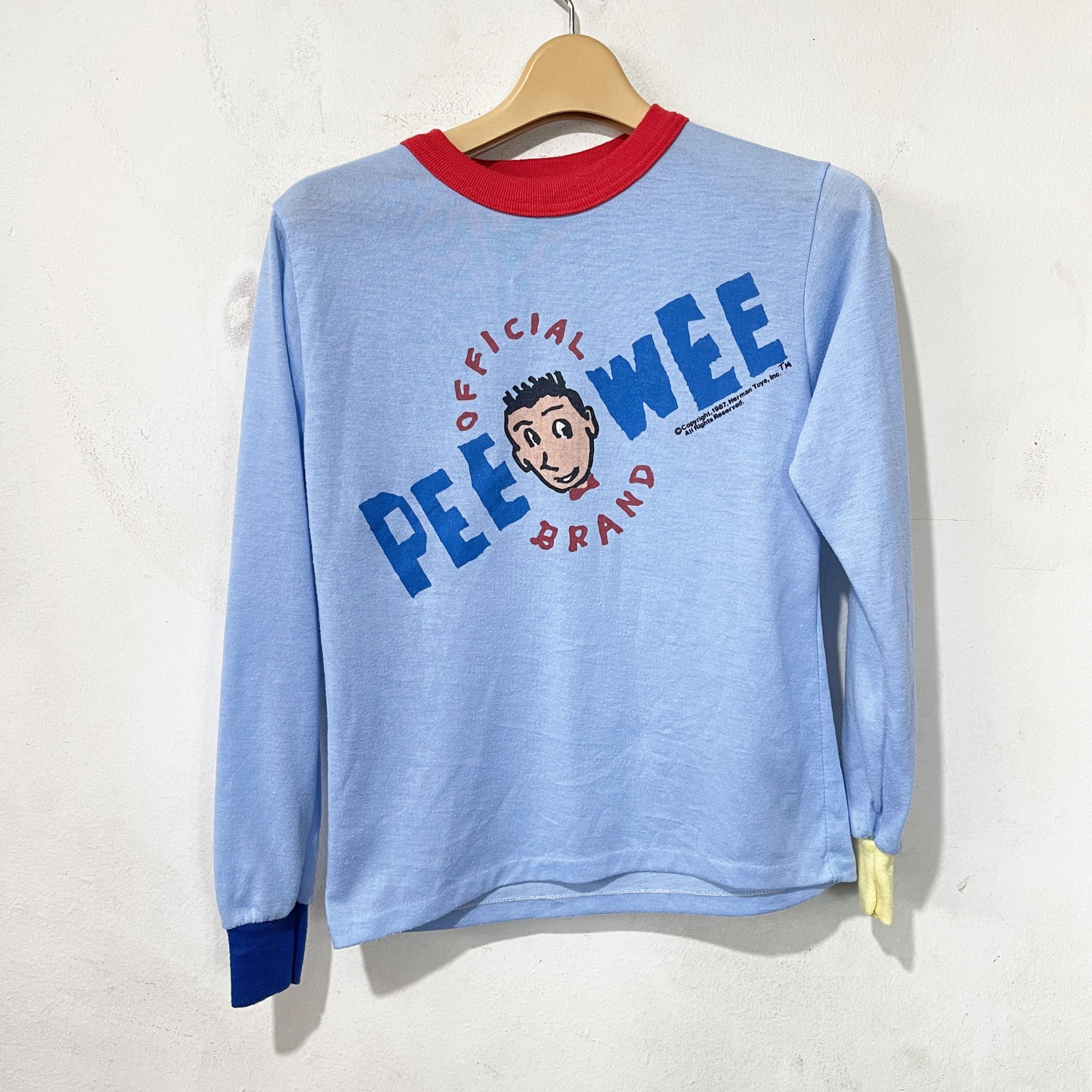Vintage Vintage 1987 Pee Wee Herman Long Sleeve T-Shirt Size XXS / US 00 / IT 34 - 1 Thumbnail