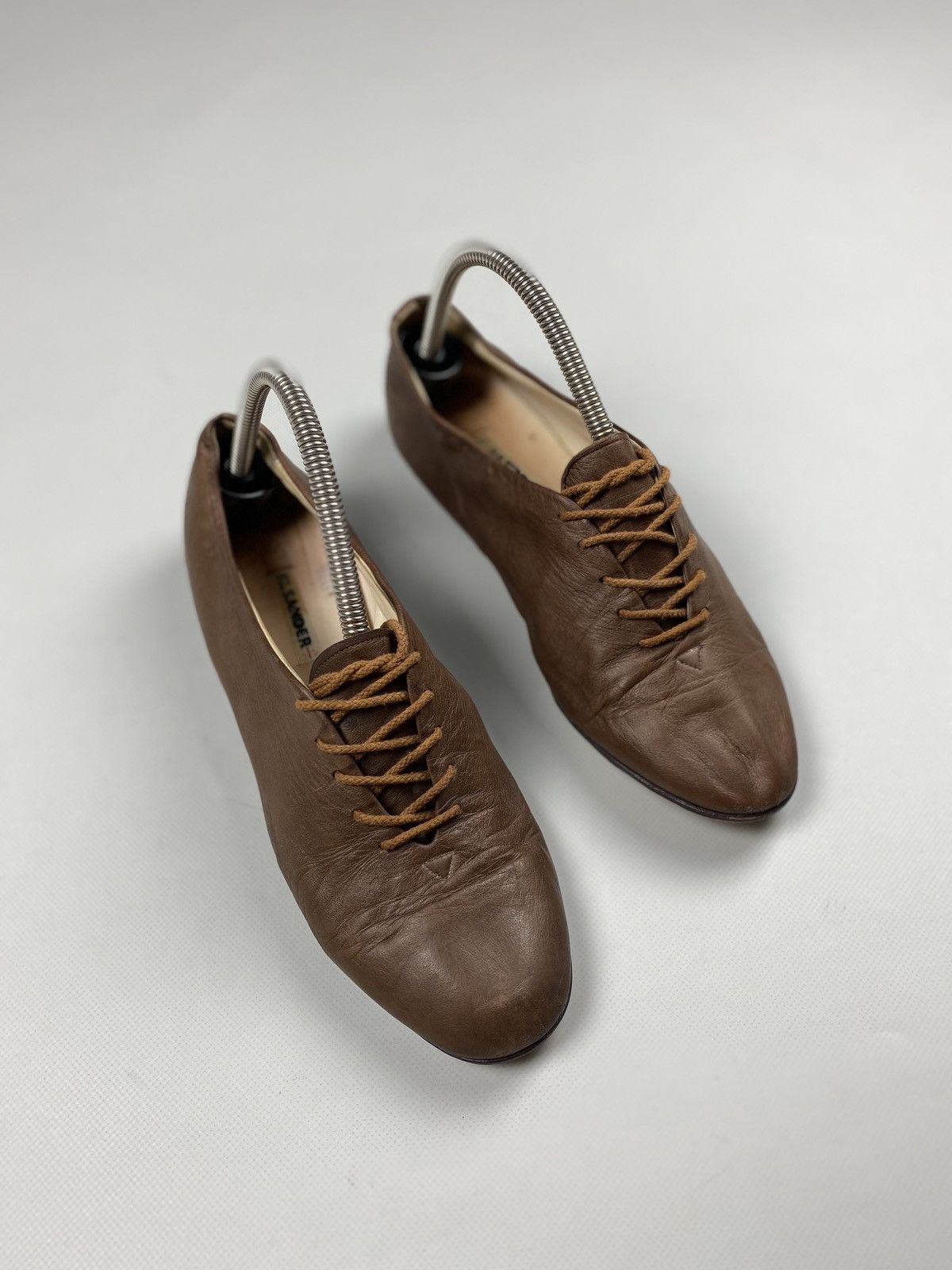 Jil Sander × Vintage Jil Sander ladies leather flats ballets size 40 1/2 Size US 10.5 / IT 40.5 - 1 Thumbnail