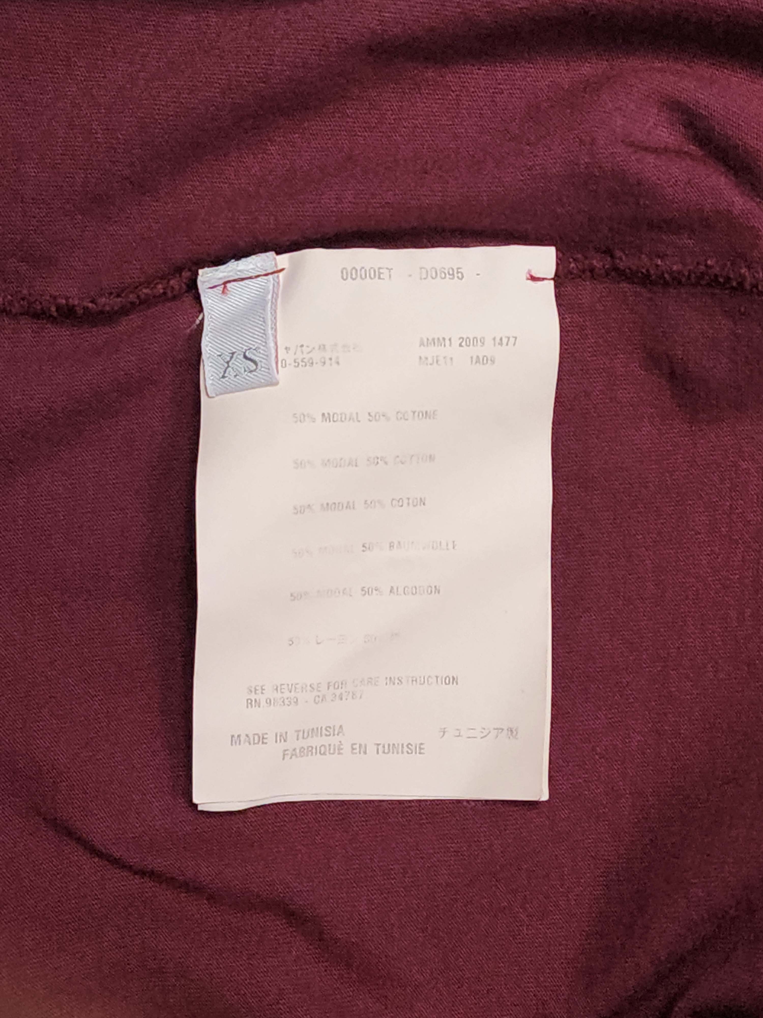 Miu Miu Burgundy Modal Cotton Tank Top T-Shirt XS Size XS / US 0-2 / IT 36-38 - 5 Thumbnail