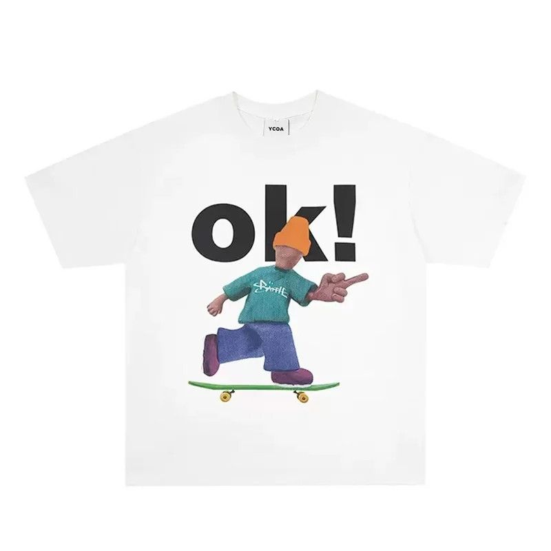 Japanese Brand Streetwear Skateboard OK White Tee Size US L / EU 52-54 / 3 - 1 Thumbnail