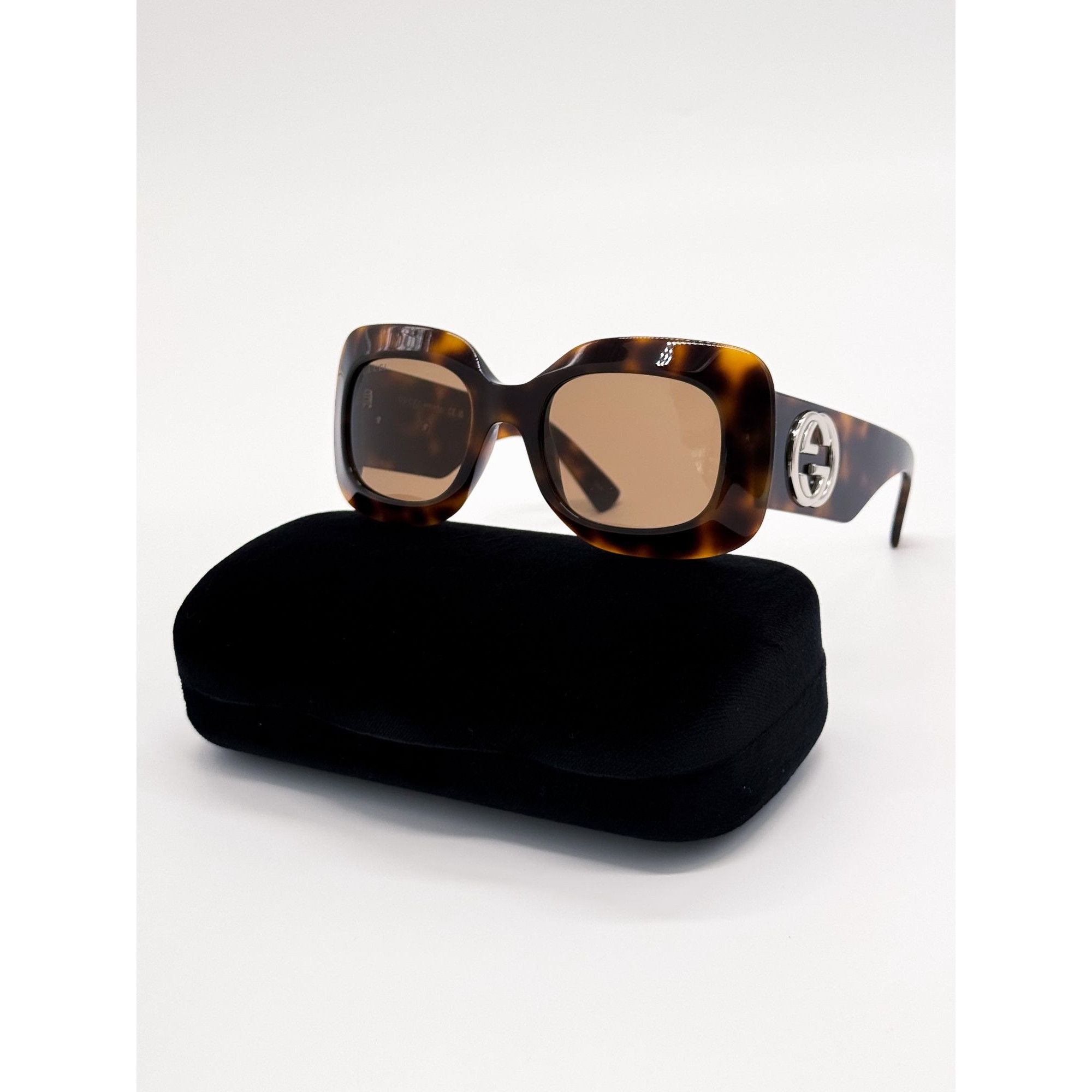 Gucci NEW GUCCI SUNGLASSES GG1695S 002 HAVANA SQUARE WOMEN GUCCI Size ONE SIZE - 1 Thumbnail