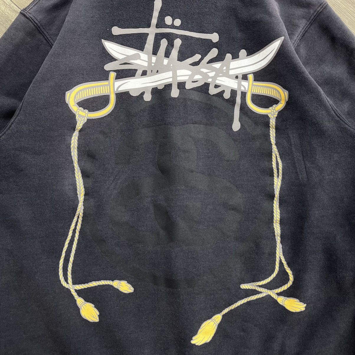 Stussy Sun Faded Vintage Stüssy Dagger Rope Logo Graphic Zip Hoodie Size US S / EU 44-46 / 1 - 3 Thumbnail