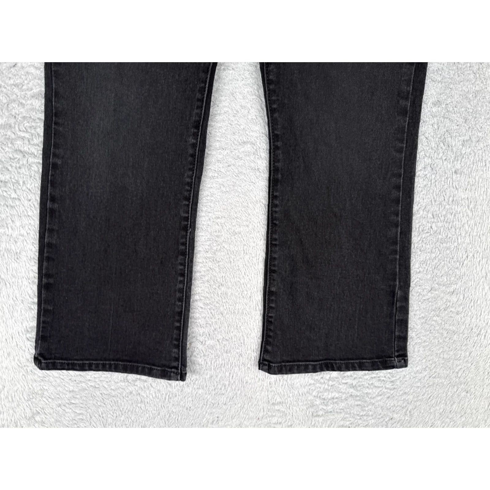 Vintage LC Lauren Conrad Kick Boot Jeans Womens 8 Black Cotton Mid Rise Slim Stretch 30x25 Jeans Size 30" / US 8 / IT 44 - 2 Thumbnail