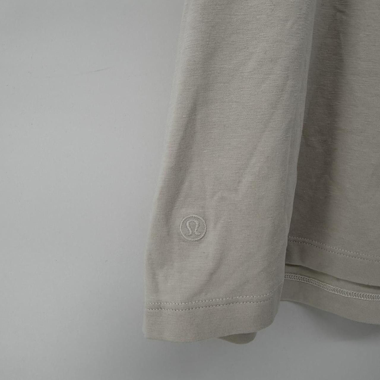 Lululemon Lululemon Gray Sand Boxy Tee Short Sleeve Top Large Size L / US 10 / IT 46 - 3 Thumbnail