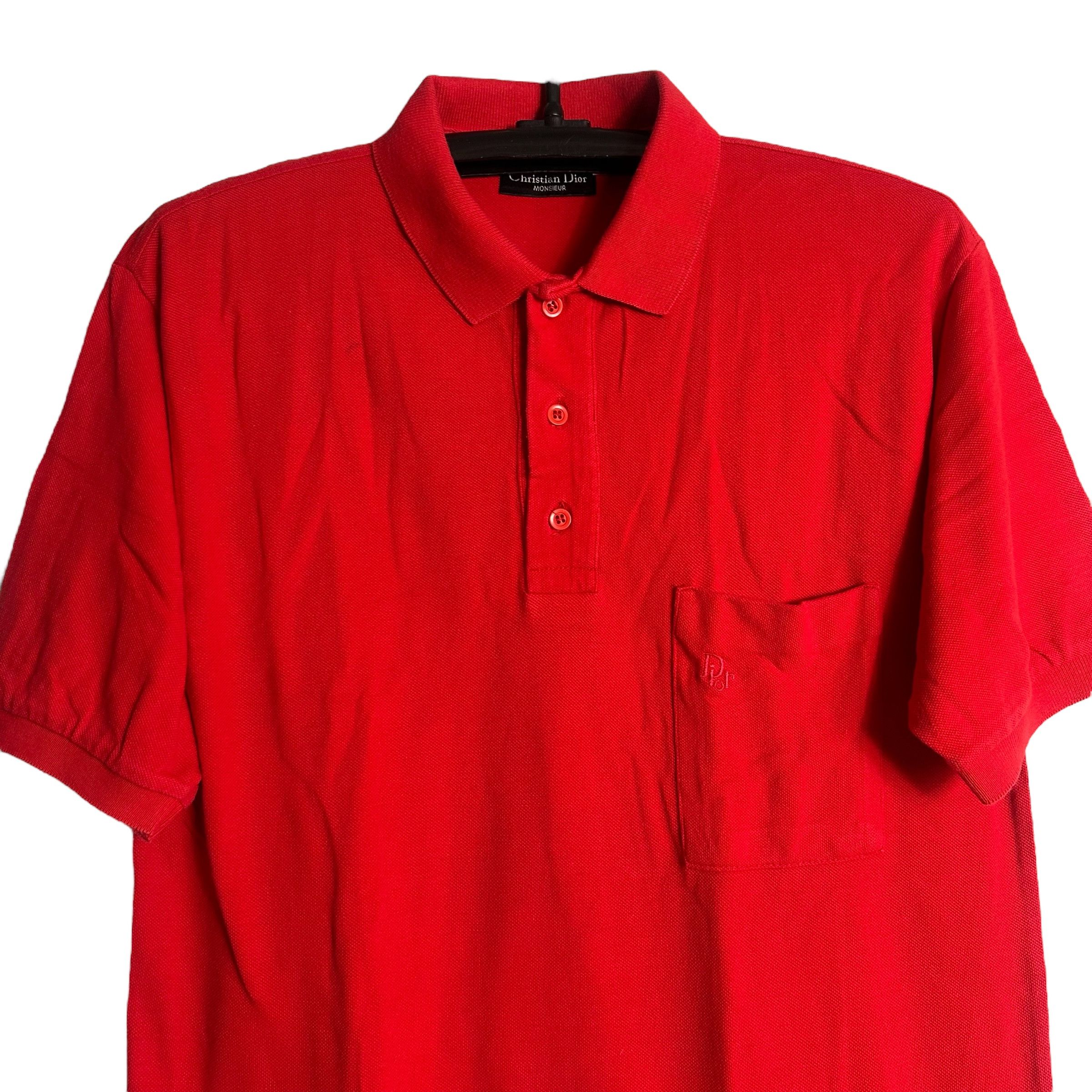 Christian Dior Monsieur 🔥RARE🔥Vintage Christian Dior Single Pocket Polo Shirt Size US M / EU 48-50 / 2 - 2 Thumbnail