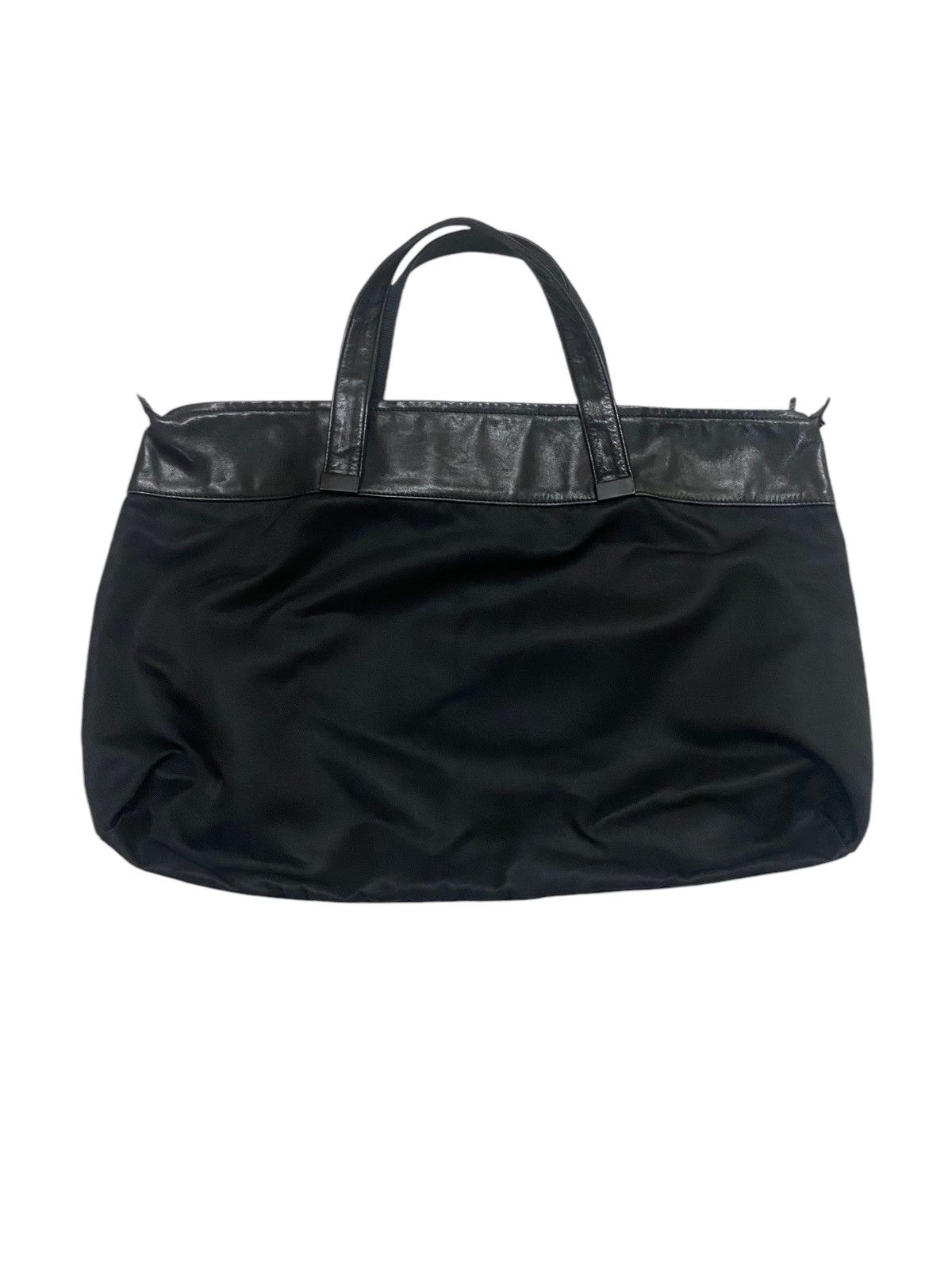 Issey Miyake Issey Miyake Leather/canvas Black Tote Bag Size ONE SIZE - 3 Thumbnail