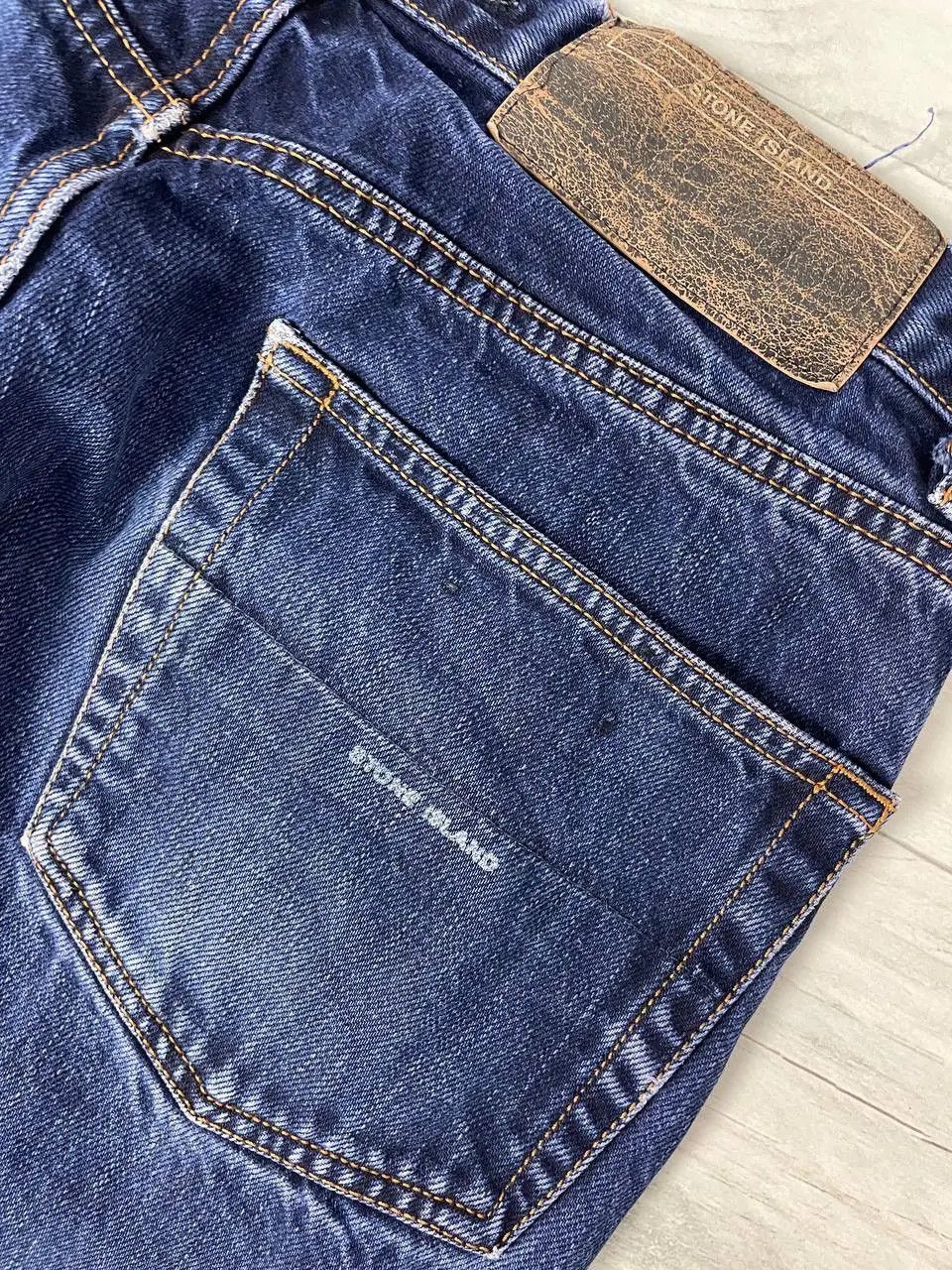Stone Island Vintage Stone Island Denim Jeans 90s Distrissed Faded Y2K Size US 31 - 12 Thumbnail