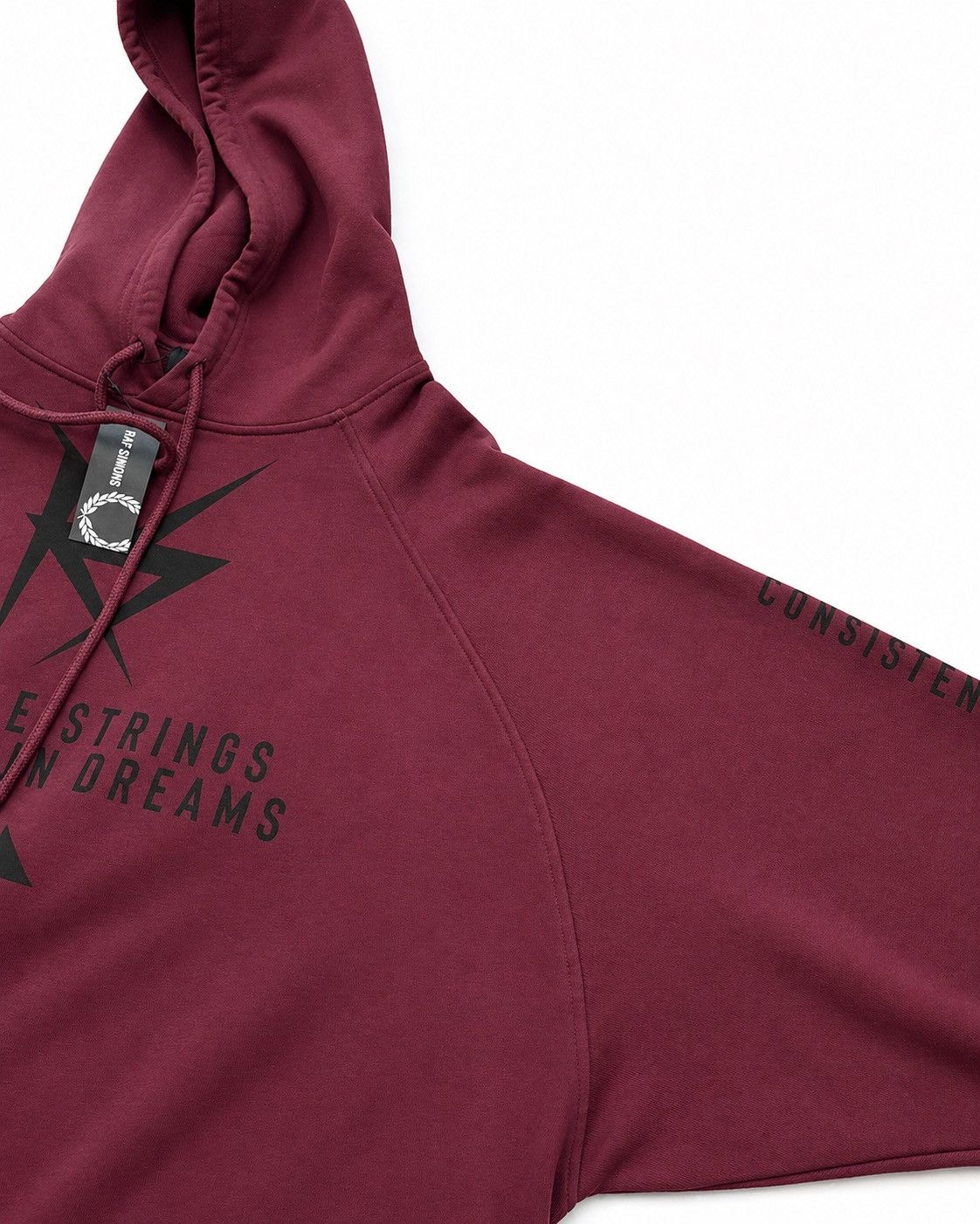 Fred Perry × Raf Simons Raf Simons x Fred Perry Burgundy Hoodie L BNWT Size US L / EU 52-54 / 3 - 3 Thumbnail