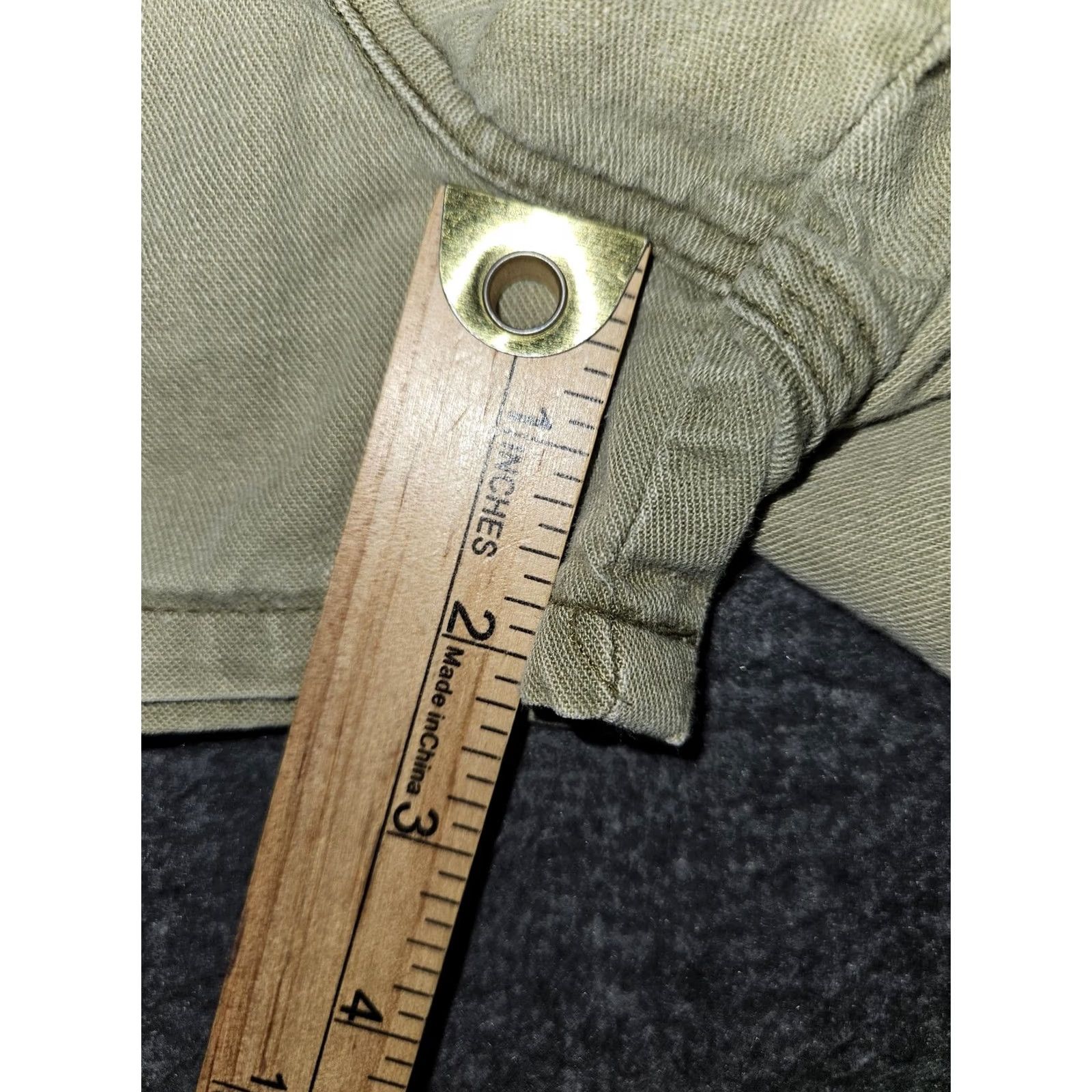 Wrangler VINTAGE Wrangler Carpenter Shorts Womens Juniors 11 Olive High Rise Made USA Size 32" / US 10 / IT 46 - 6 Thumbnail