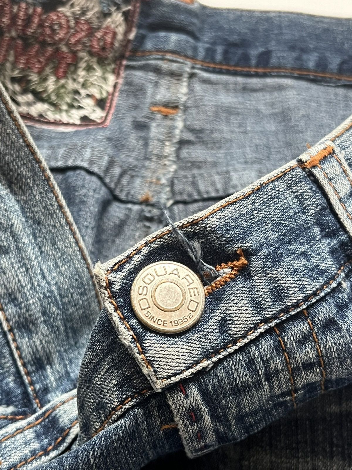 Dsquared2 Dsquared2 Twin Blue Wash Denim Jorts Size US 34 / EU 50 - 8 Thumbnail