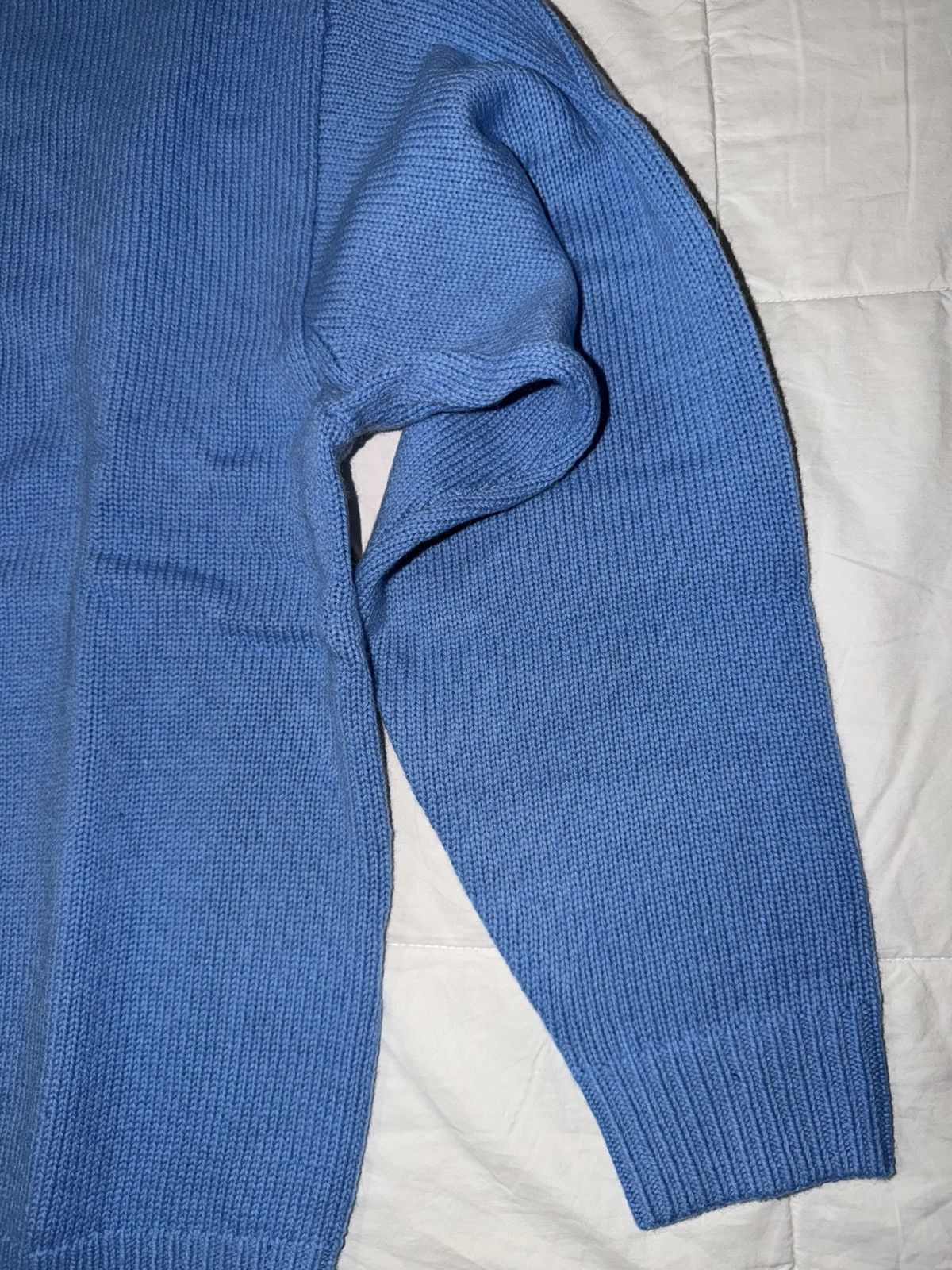 Supreme Supreme Angora Script Sweater light blue medium Size US M / EU 48-50 / 2 - 3 Thumbnail