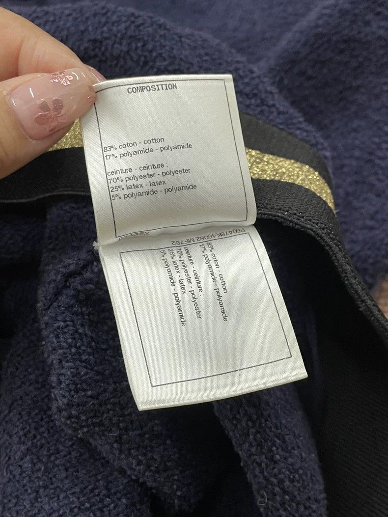 Chanel Chanel Blue gold-edged towel trousers Size 25" / US 0 / IT 36 - 6 Thumbnail