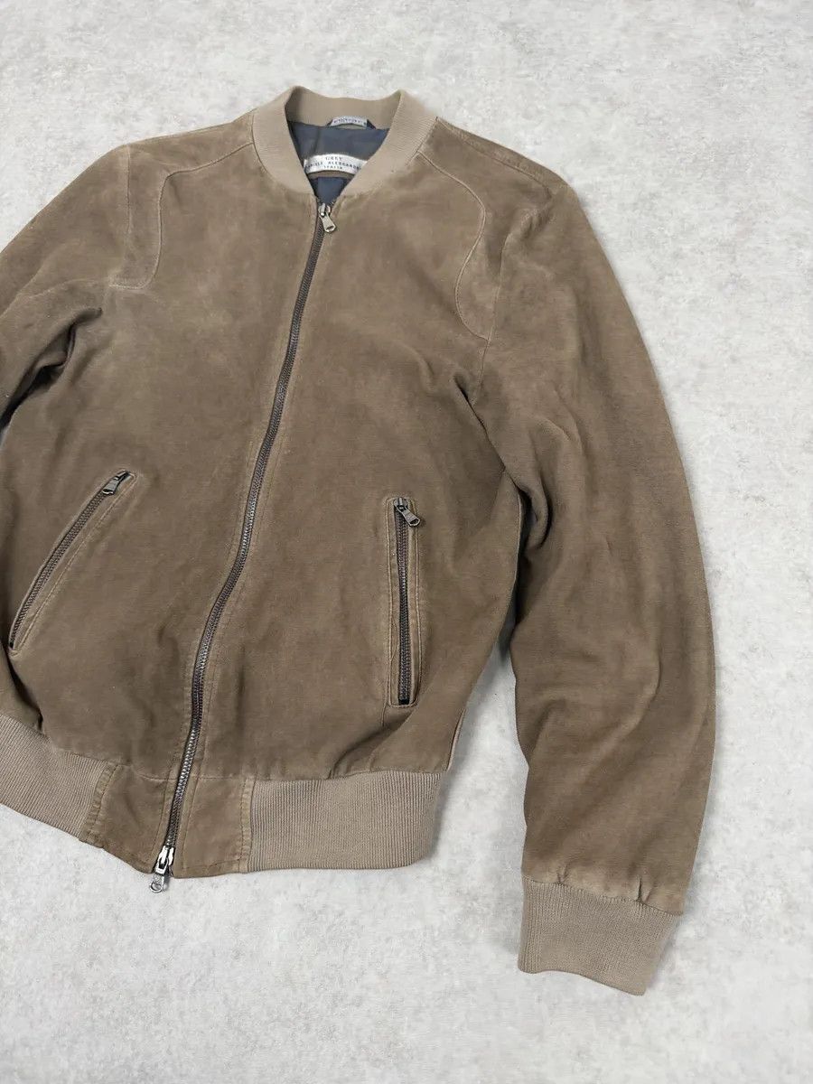 Daniele Alessandrini 2000s Daniele Alessandrini Camel Leather Bomber Jacket Size US S / EU 44-46 / 1 - 4 Thumbnail