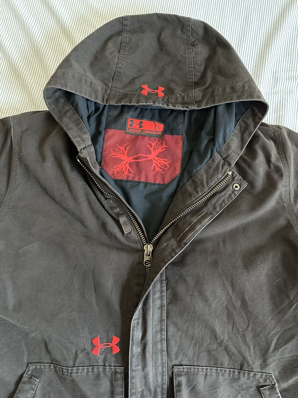 Under Armour Under Armour Hooded Carhartt Detroit Style Work Jacket Size US L / EU 52-54 / 3 - 4 Thumbnail
