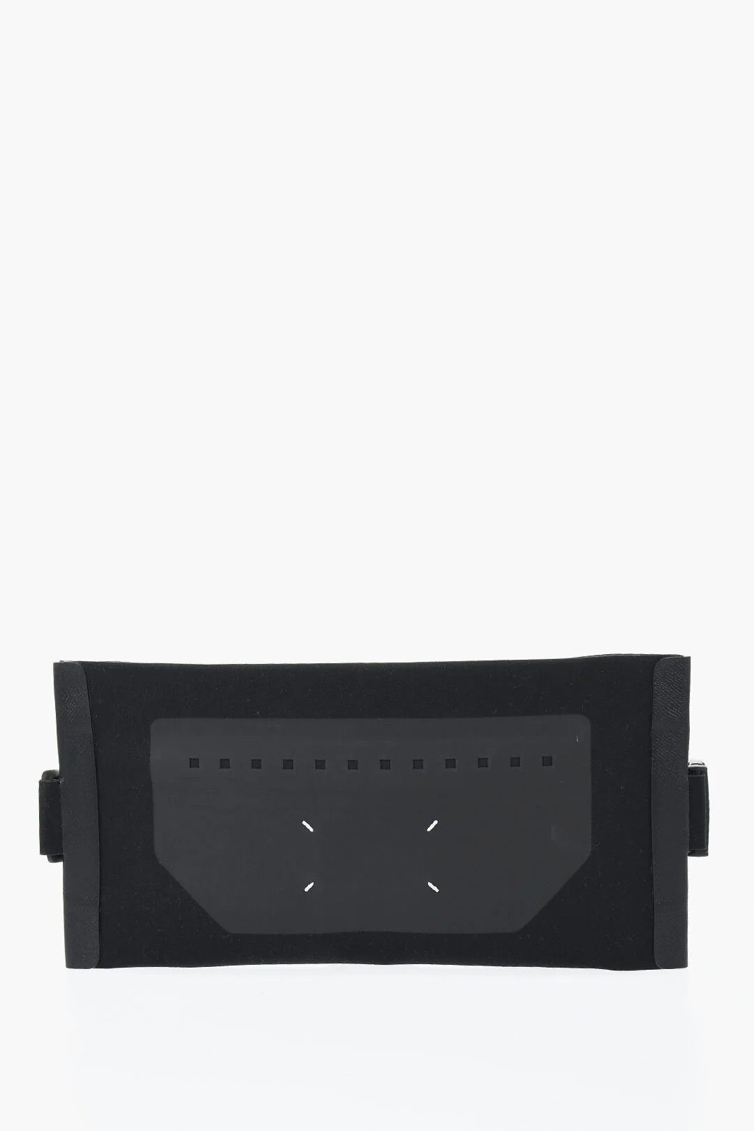 Maison Margiela og1mm0326 Size: OS / Mackintosh Fabric Waist Bag in Black Size ONE SIZE - 1 Thumbnail