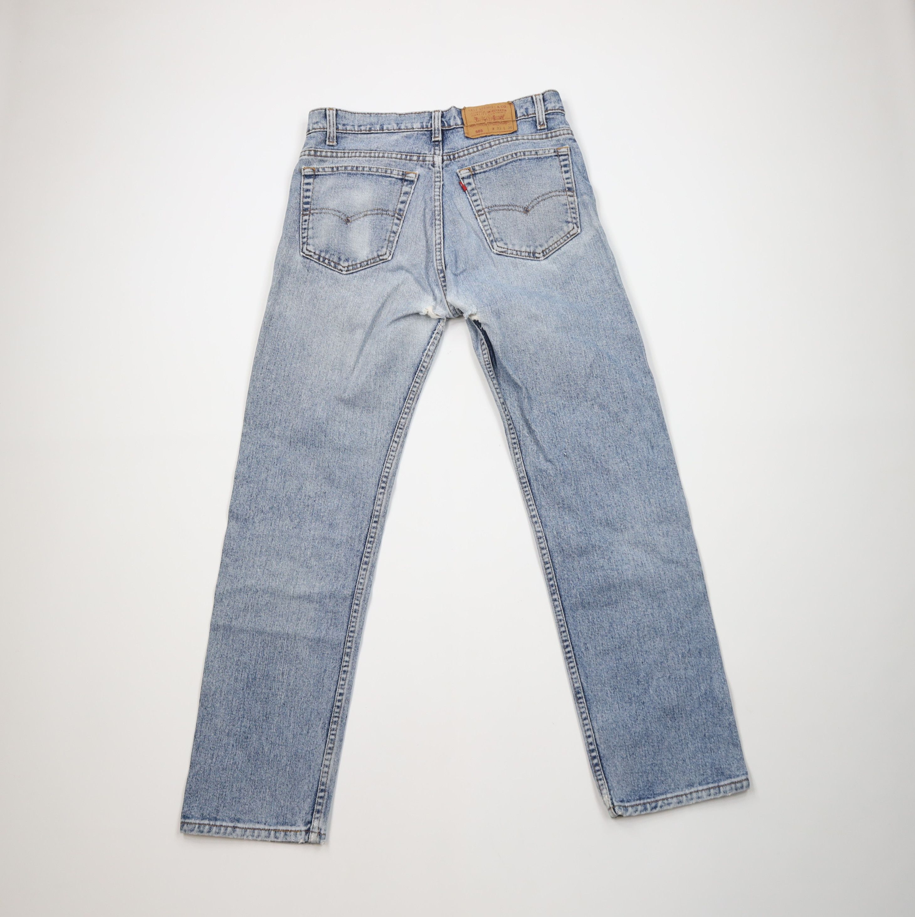 Levi's Vintage 90s Levis 505 Regular Straight Leg Jeans Blue USA Size US 32 / EU 48 - 11 Thumbnail