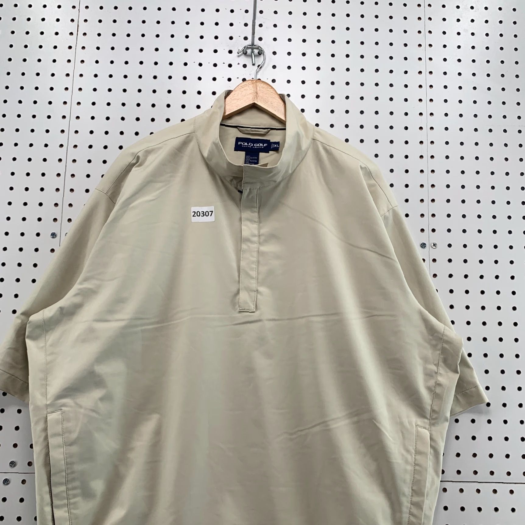 Ralph Lauren Vintage Polo Golf Jacket Windbreaker 11/4 Zip Pullover Beige XL Mens 28x30 Size US XL / EU 56 / 4 - 5 Thumbnail