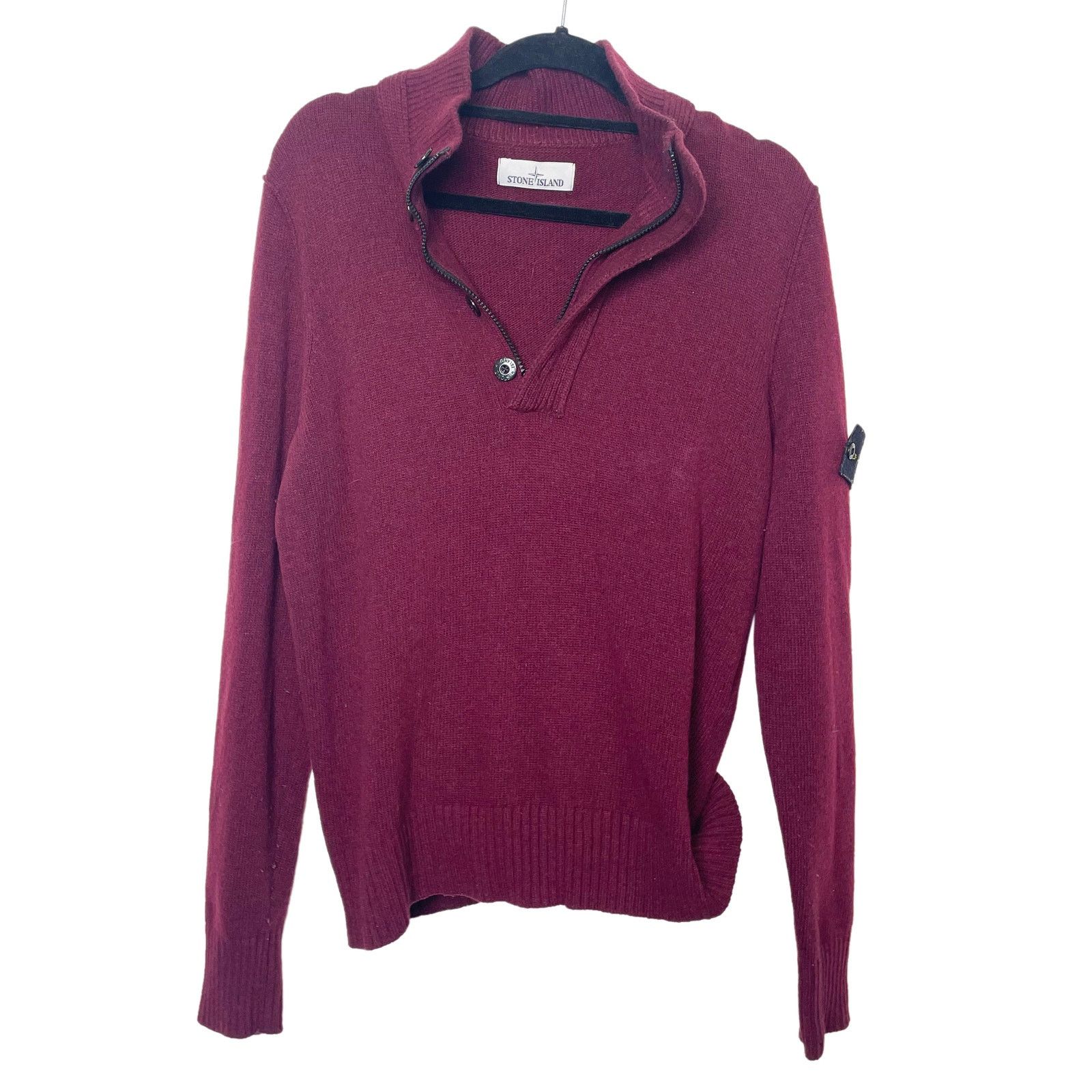 Stone Island Maroon Jumper Size M / US 6-8 / IT 42-44 - 2 Thumbnail