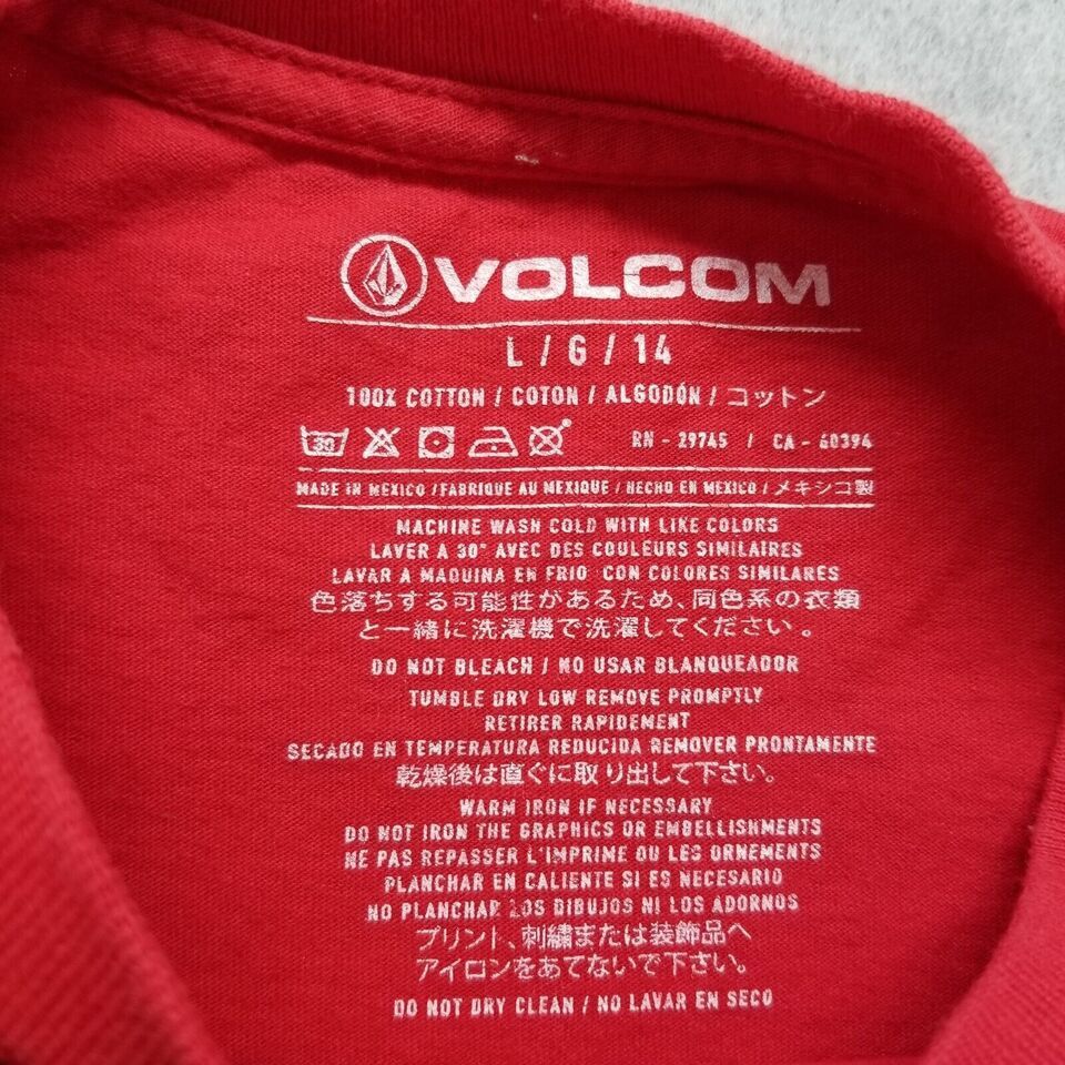 Volcom Volcom Shirt Men Large Crew Neck Spell Out Logo Cotton Size US L / EU 52-54 / 3 - 7 Thumbnail