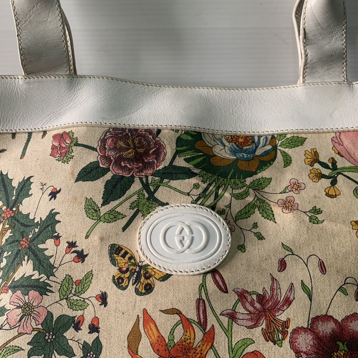 Gucci Gucci Floral Vintage Large Shoulder Bag Size ONE SIZE - 3 Thumbnail