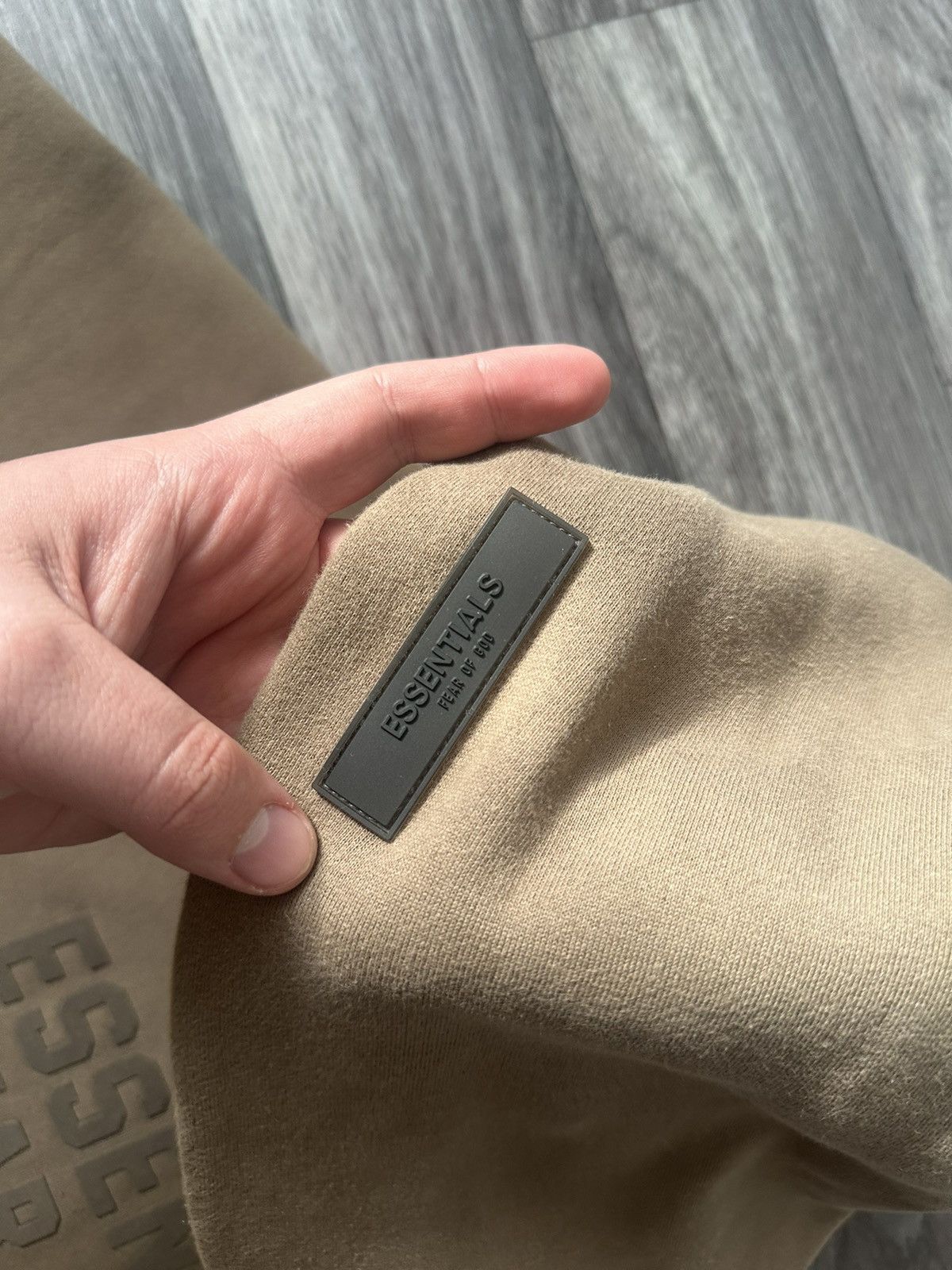Fear of God Essentials Fear Of God Brown Big logo hoodie hype drip Size US L / EU 52-54 / 3 - 6 Thumbnail