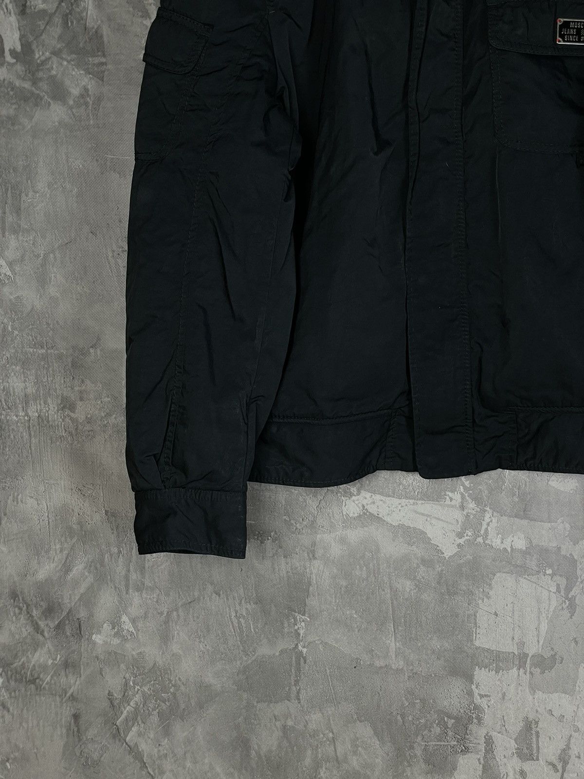 Moschino × Vintage Moschino Total Black Baggy Vintage Bomber Jacket Size US M / EU 48-50 / 2 - 5 Thumbnail