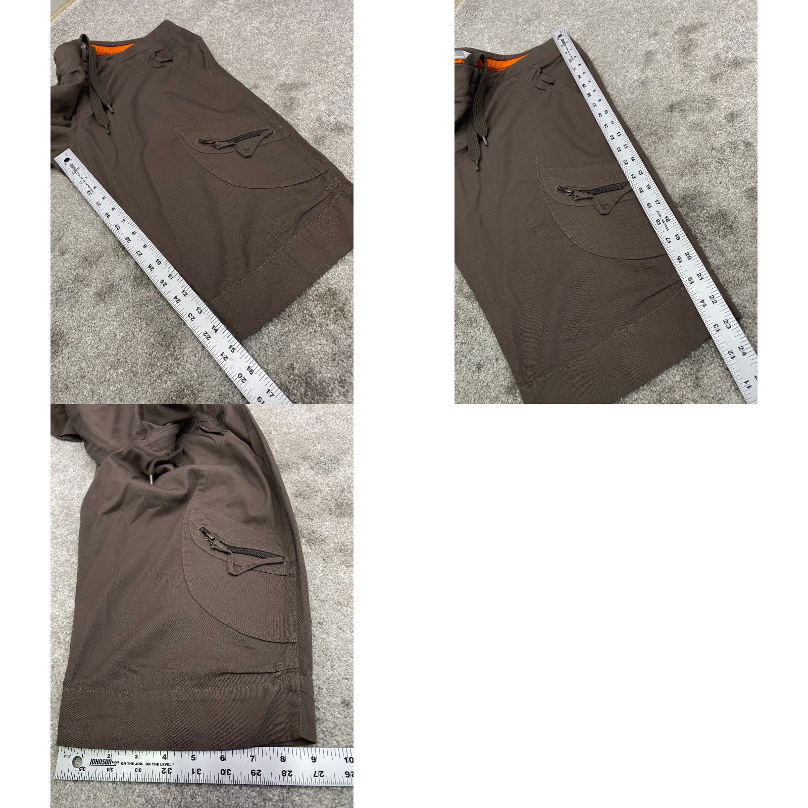 Nike Nike Sportswear Shorts Bermuda Women L Brown 12-14 Knit Cotton Polyester Athletic Golf Pockets Drawstring Front Size 36" / US 14 / IT 50 - 9 Thumbnail