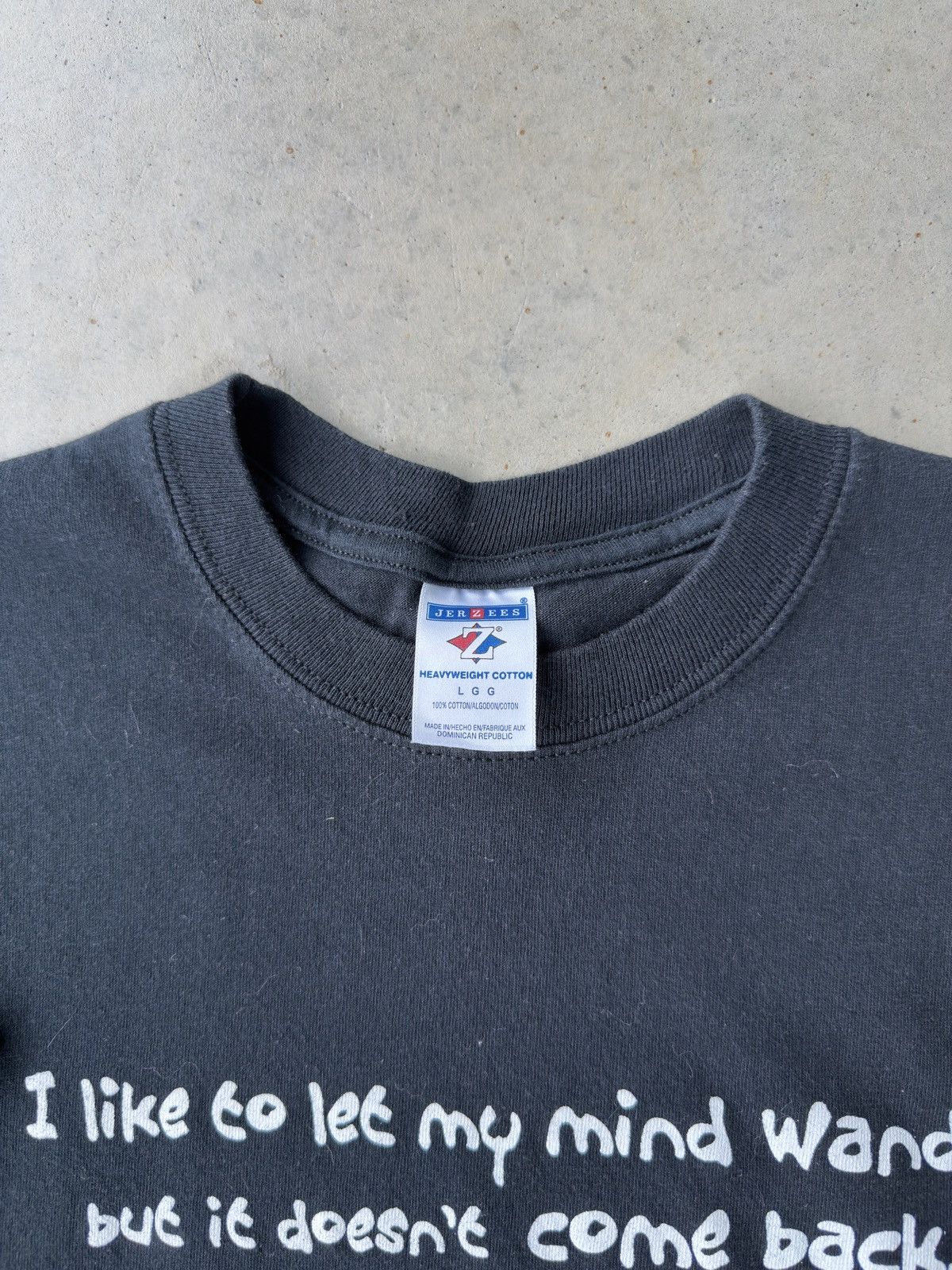 Vintage Vintage 00s Funny Script T-Shirt Size US L / EU 52-54 / 3 - 4 Thumbnail