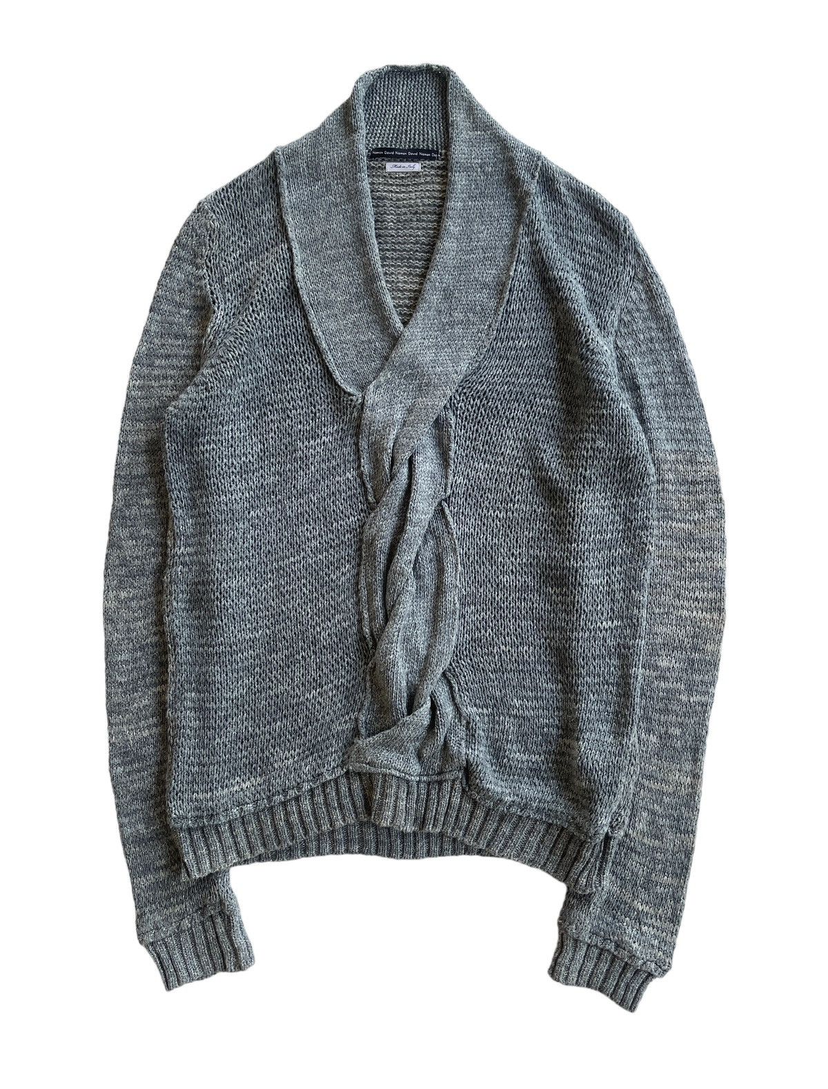 DAVID NAMAN David Naman Knitted Pattern Cardigan Size US S / EU 44-46 / 1 - 1 Thumbnail