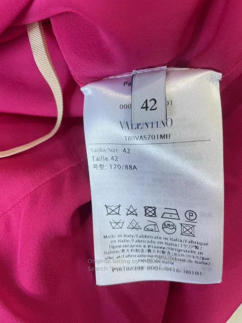 Valentino Valentino Rose pink silk dress Size L / US 10 / IT 46 - 6 Thumbnail