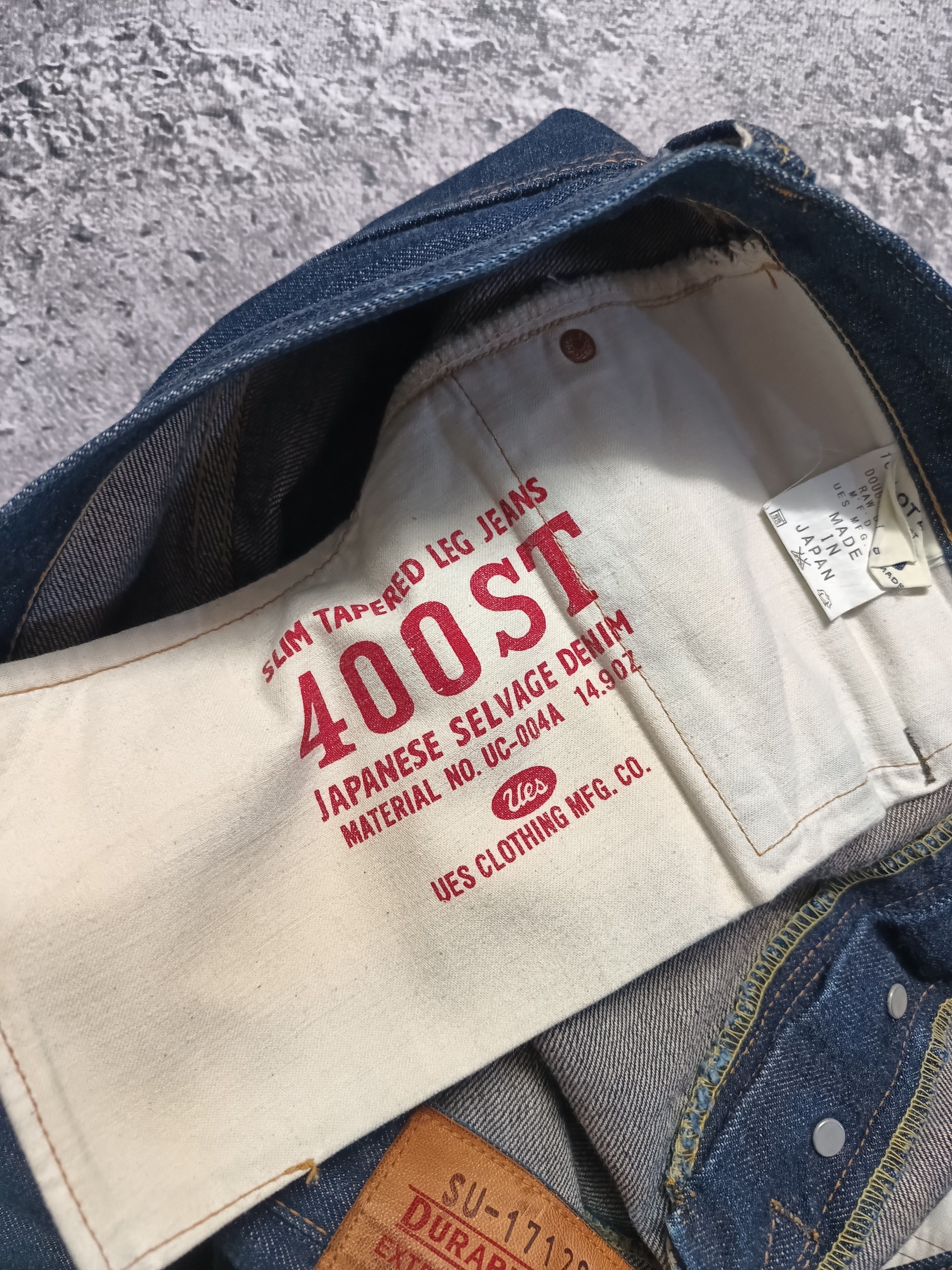 UES Clothing × UES Japan UES 400ST Japanese Selvedge Denim Jeans Made in Japan Size US 36 / EU 52 - 11 Thumbnail
