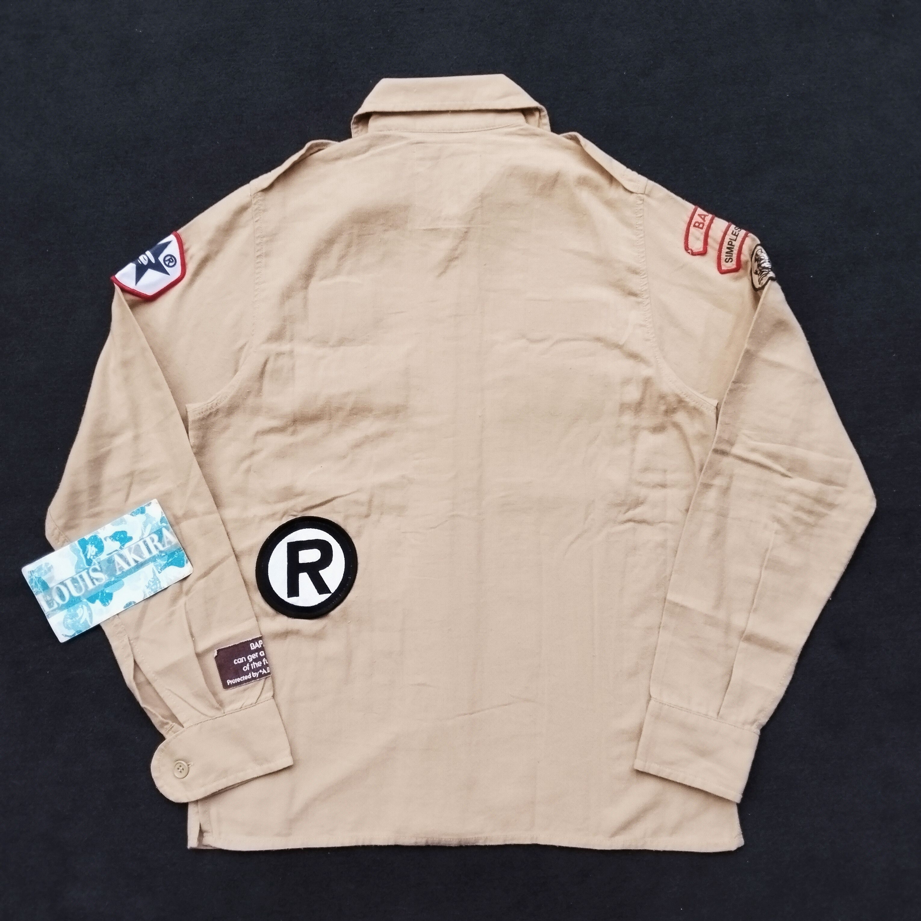 Bape 2000's Exclusive Bape Patch Militery Button Up Size US S / EU 44-46 / 1 - 8 Thumbnail