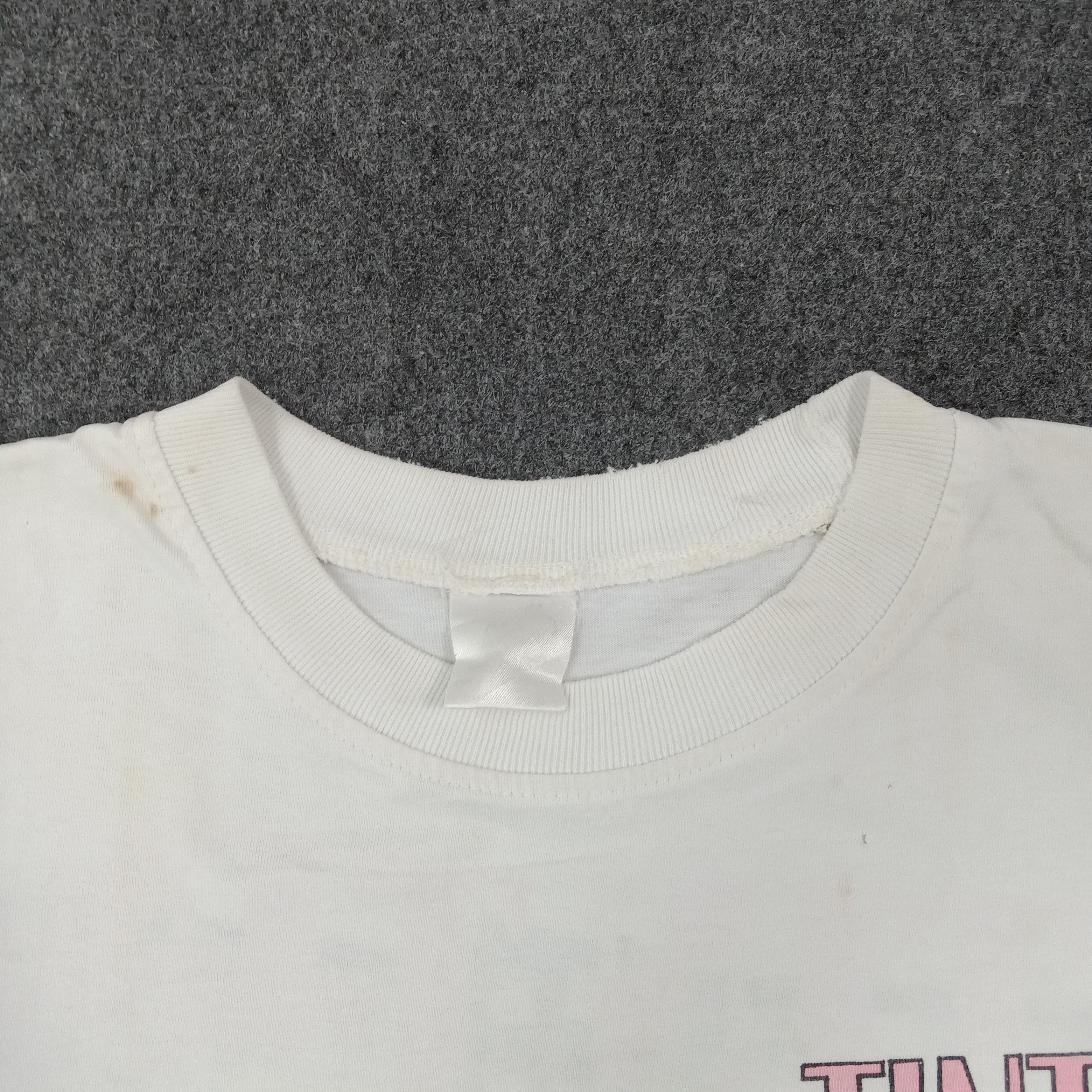 Vintage Adventure of Tintin American Cartoon Tshirt C267N50 Size US L / EU 52-54 / 3 - 6 Thumbnail