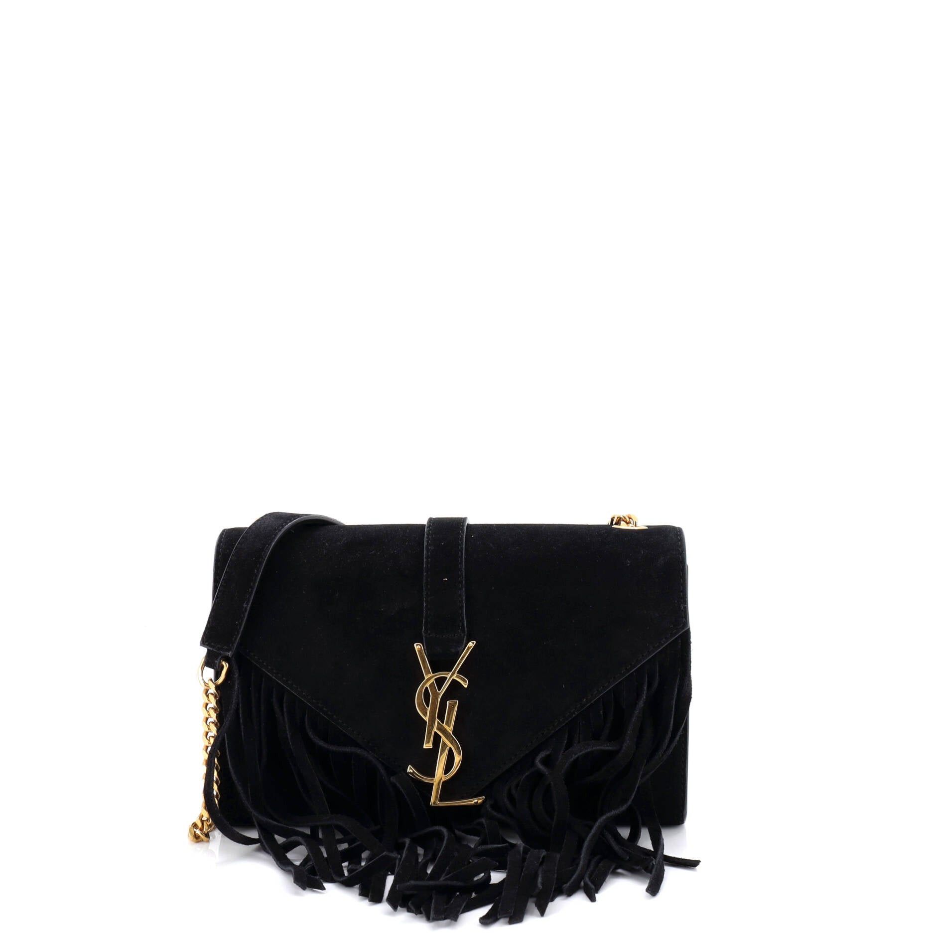 Saint Laurent Paris Classic Monogram Fringe Crossbody Bag Size ONE SIZE - 1 Thumbnail