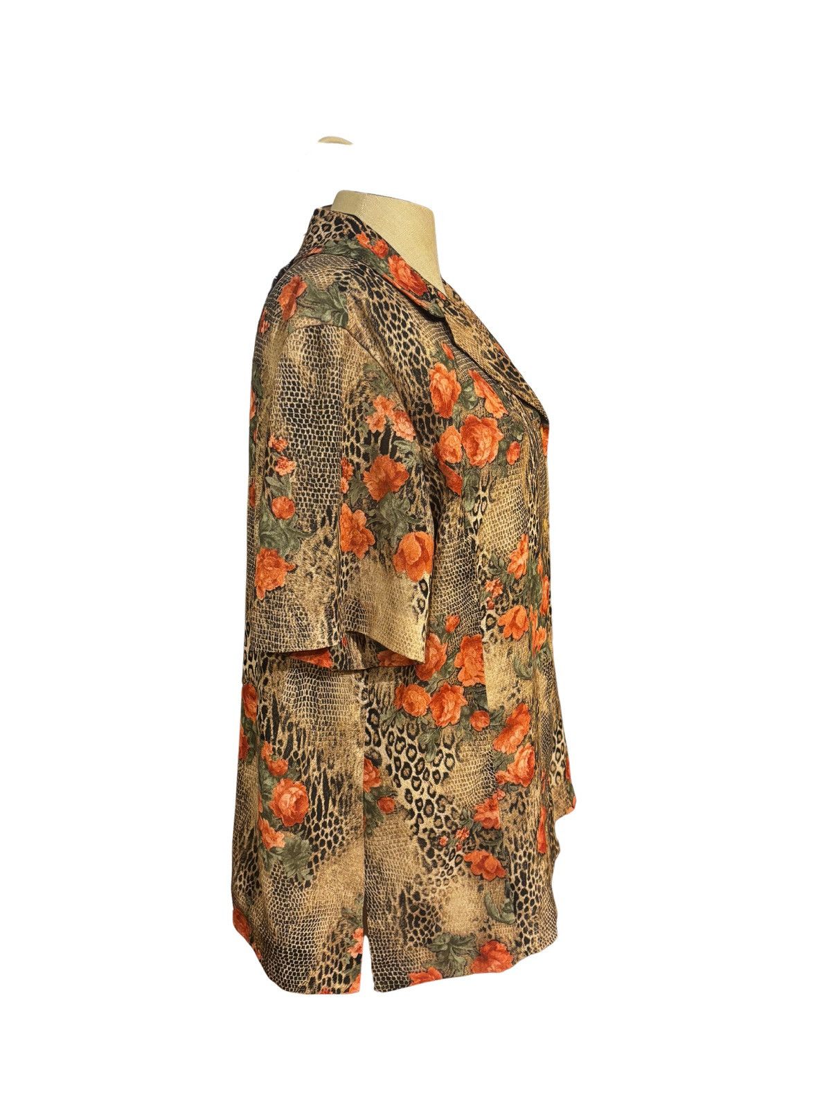 Liz Claiborne Women’s short sleeve Blouse.wt1883 Size XL / US 12-14 / IT 48-50 - 4 Thumbnail