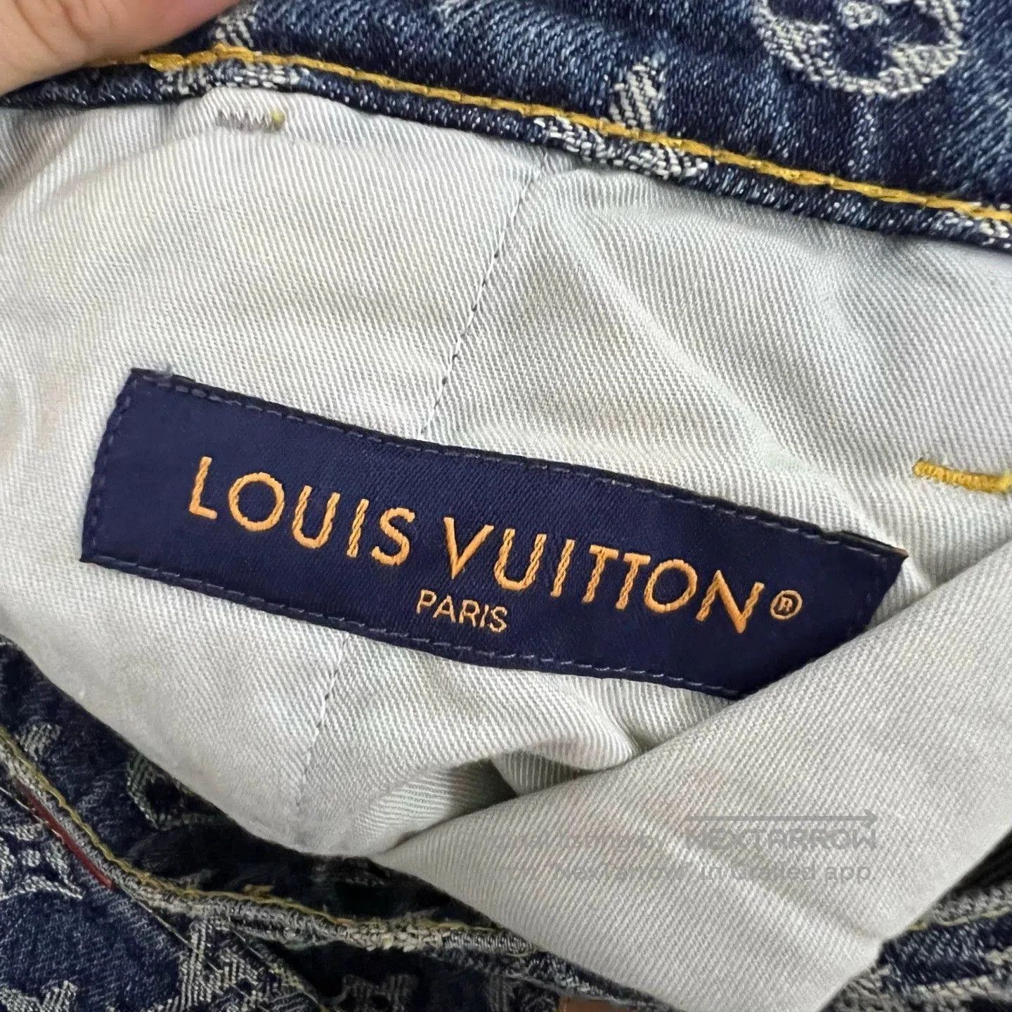 Louis Vuitton Louis Vuitton Blue Monogram Denim Jeans. Size US 30 / EU 46 - 4 Thumbnail