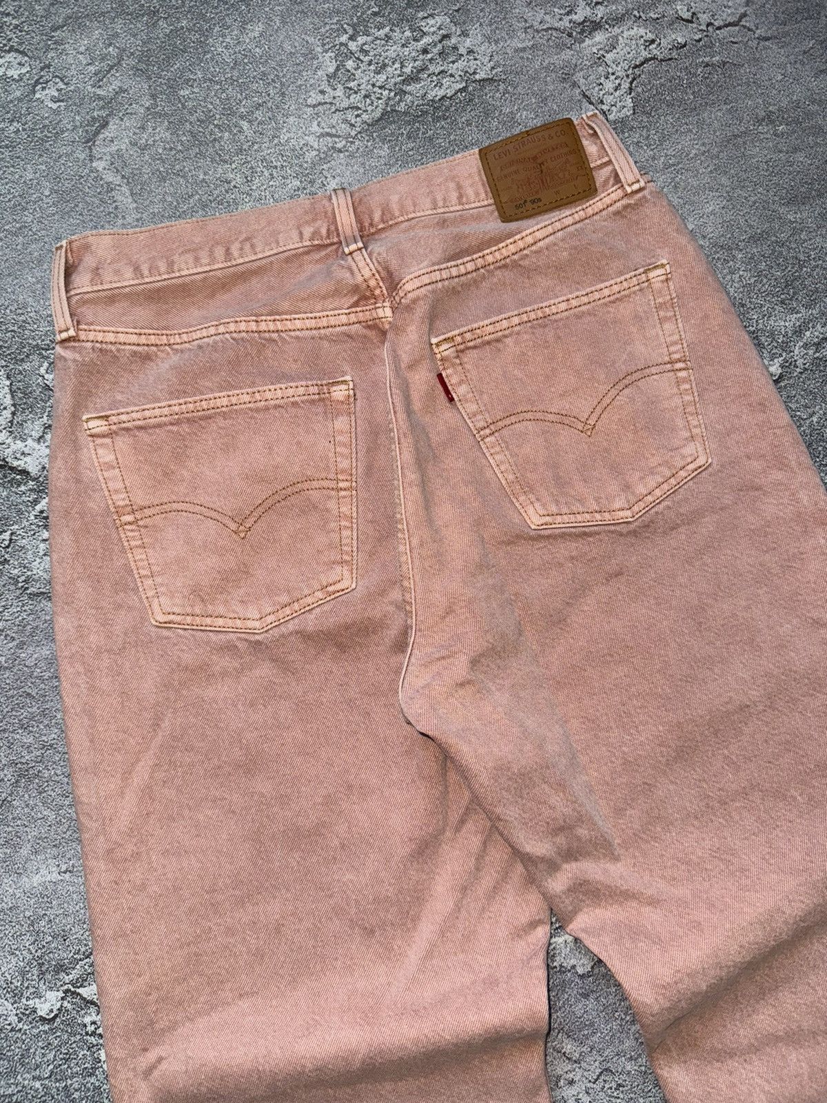 Levi's × Levi's Vintage Clothing × Vintage Levi’s 501 30/32 90s pink denim Jean pant trouser relaxed Size 32" / US 10 / IT 46 - 4 Thumbnail