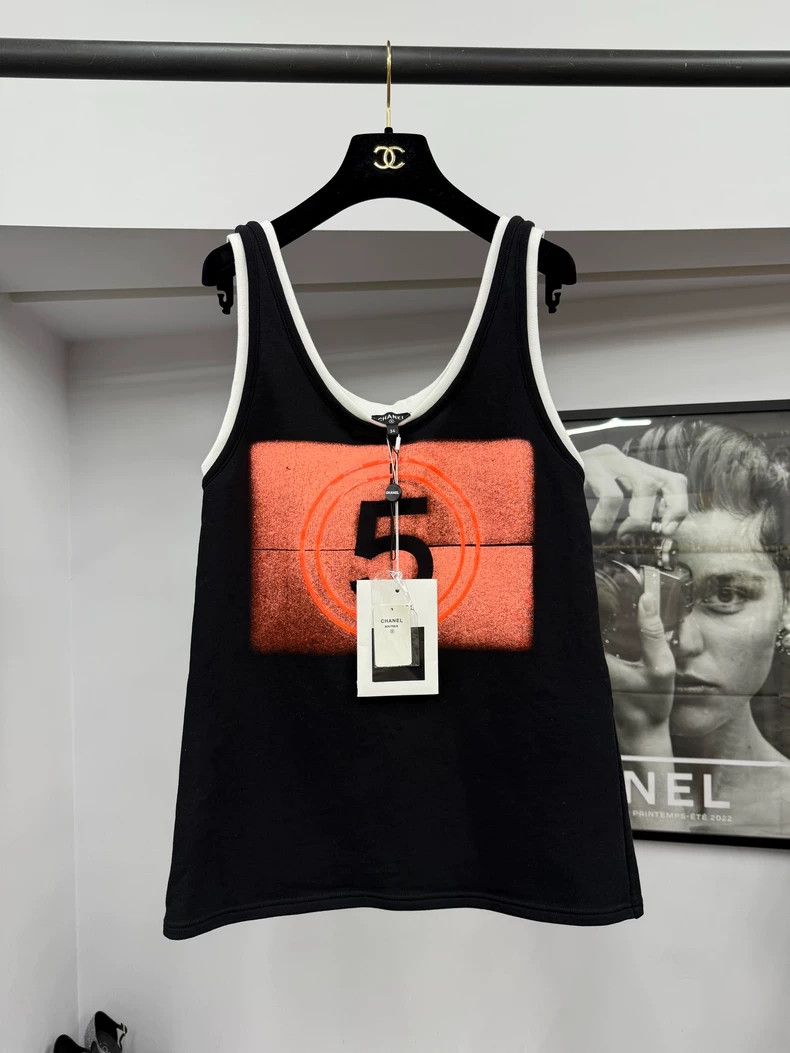 Chanel No. 5 digital black vest