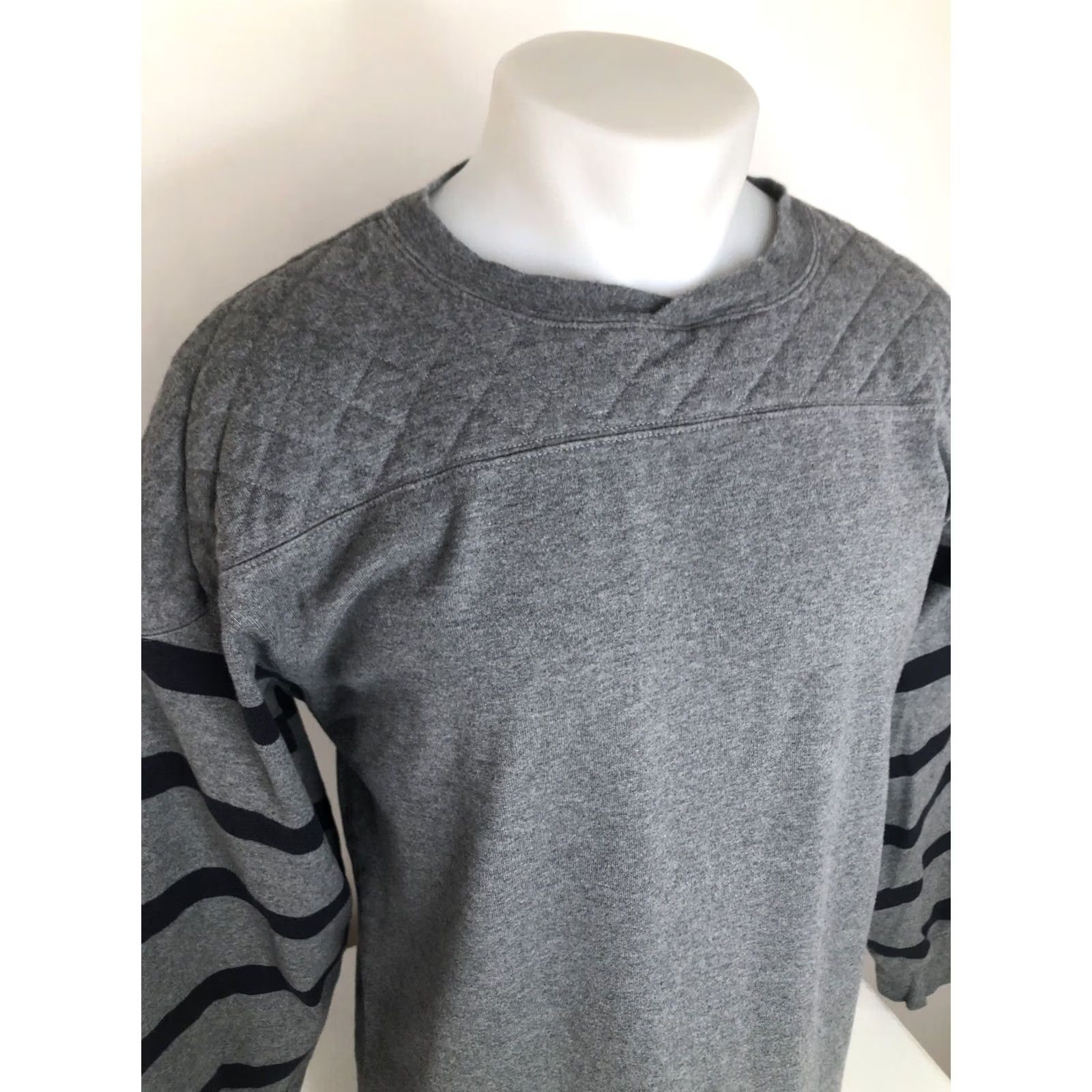 Vintage VINTAGE J. Peterman Rugby Sweatshirt - Heavy Shoulder & Elbow Pads - Gray M Mens Pullover Shirt Size US M / EU 48-50 / 2 - 2 Thumbnail