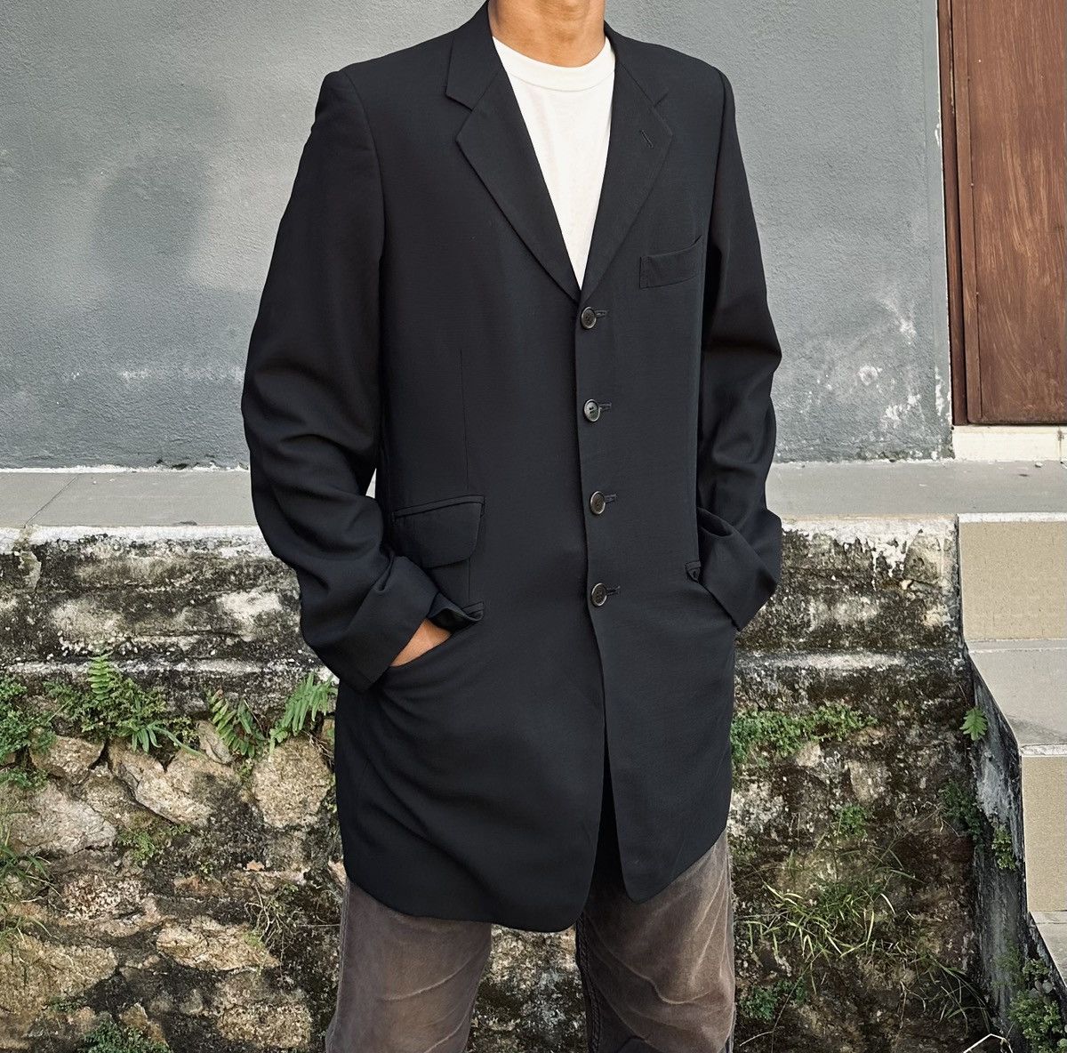 Paul Smith Paul Smith Tailored 4 Button Black Blazer Jacket Size US M / EU 48-50 / 2 - 2 Thumbnail