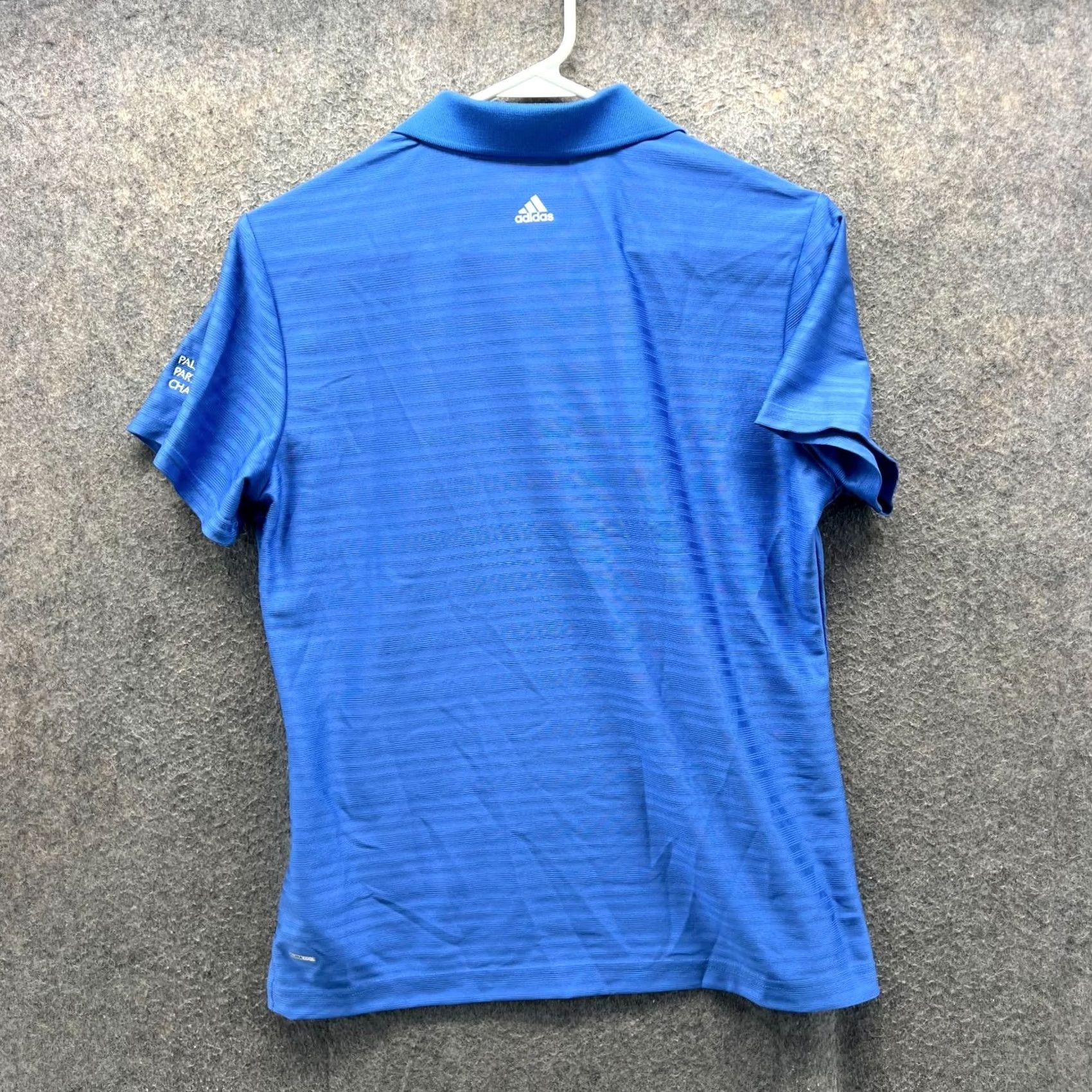 Adidas Adidas Polo Shirt Womens Medium Blue Stripes Preppy Climacool Palmer Golf Club Shirt Size M / US 6-8 / IT 42-44 - 2 Thumbnail