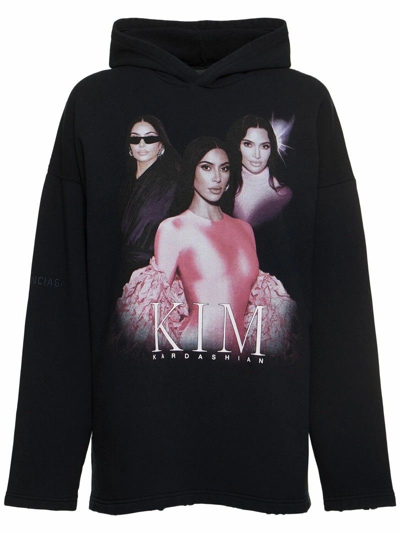 Balenciaga ⚠️UNRELEASED⚠️ Kim K Cotton Hoodie Size US L / EU 52-54 / 3 - 1 Thumbnail