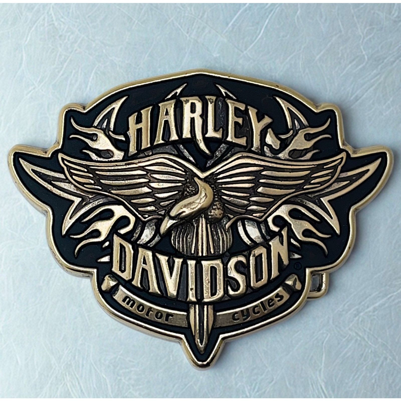 Harley Davidson Harley Davidson Eagle Flame Belt Buckle Chrome Vintage 2005 Size ONE SIZE - 1 Thumbnail